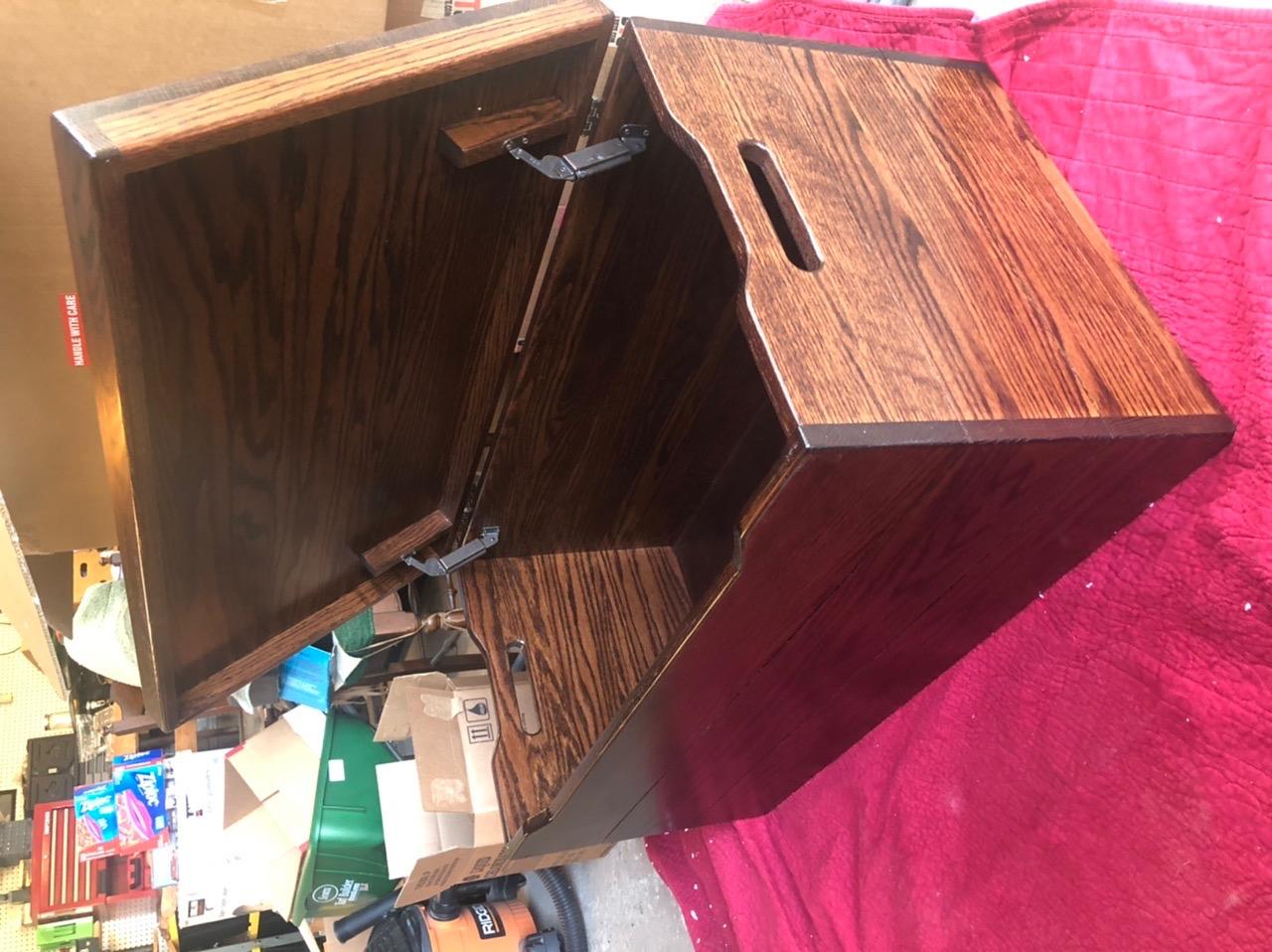 Amish Made Wooden Storage Chest Trunk Box with Lid and Handles for Bedroom, Blanket, Clothes, Anti-Slam Hinges, Handmade, Rustic, Cedar Wood, Natural Stain, 30