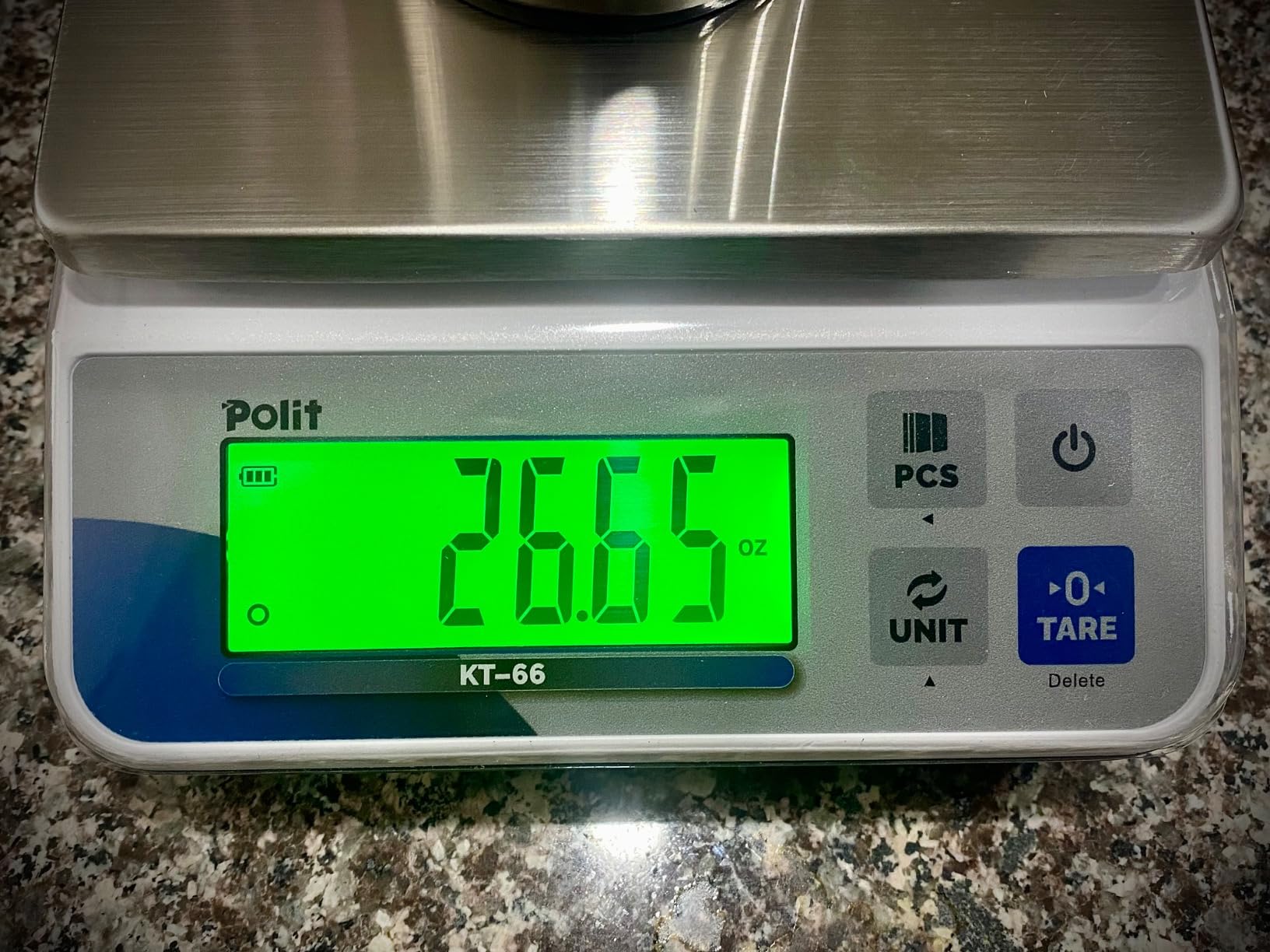 Polit Digital Kitchen Scale, Commercial Grade for Baking, 30lb/13kg | Stainless Steel Tray, Dual Power Supply, Quick Count Function, 5 Weighing Units, Home Cooks, Farm & Small Business Use customer photo 1