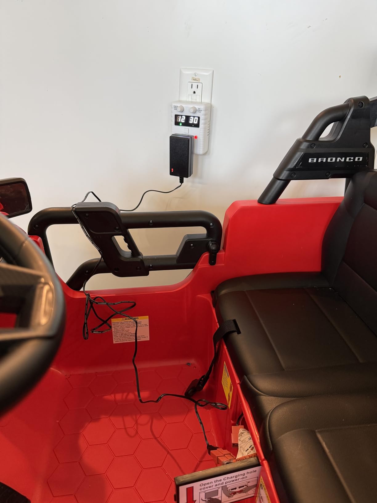 First Ride On 24V Ride on Toys for Big Kids, Licensed Ford Bronco Raptor Electric Car 2 Seater with Remote Control, Kids Ride on Cars w/ 2-Seater, 4.3 Mph Max Speed, Soft Start Function (24V, Black) customer photo 1