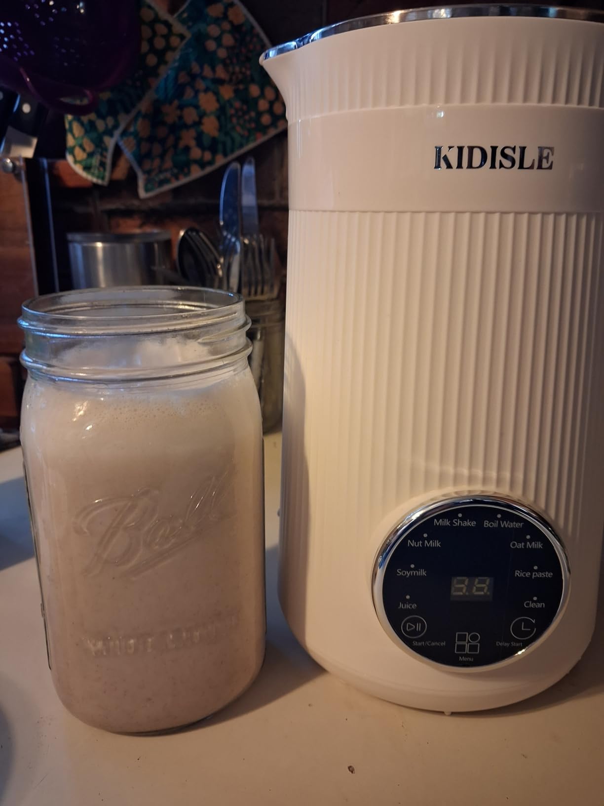 KIDISLE 8 in 1 Nut Milk Maker Machine, 32oz Self-Cleaning Automatic Blender customer photo 1