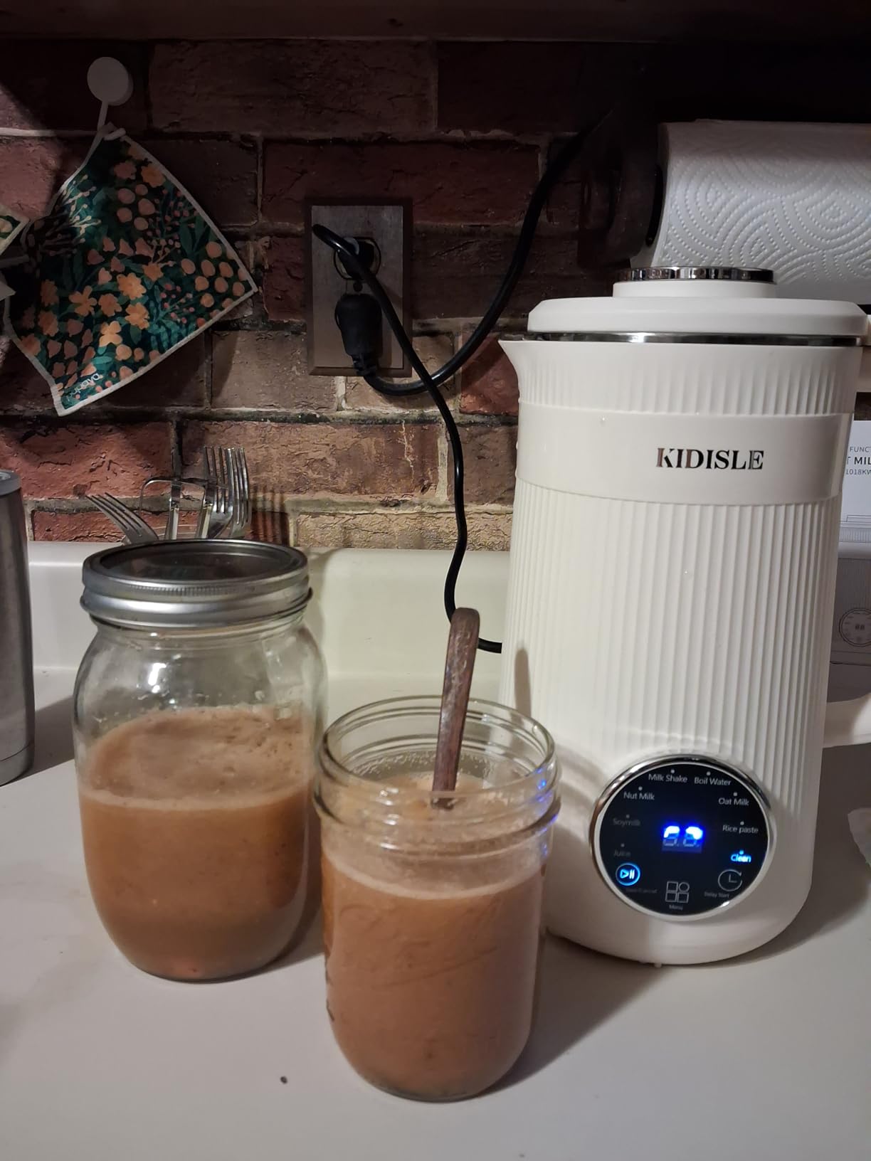 KIDISLE 8 in 1 Nut Milk Maker Machine, 32oz Self-Cleaning Automatic Blender customer photo 2