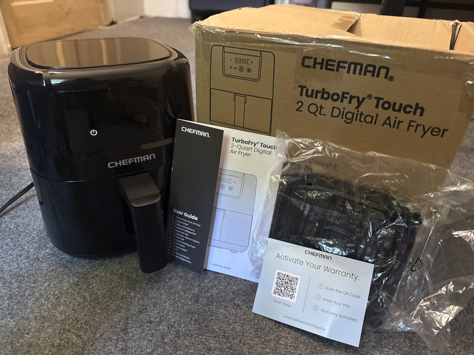 CHEFMAN 2 Qt Mini Air Fryer - Digital Space-Saving Compact Air Fryer customer photo 1