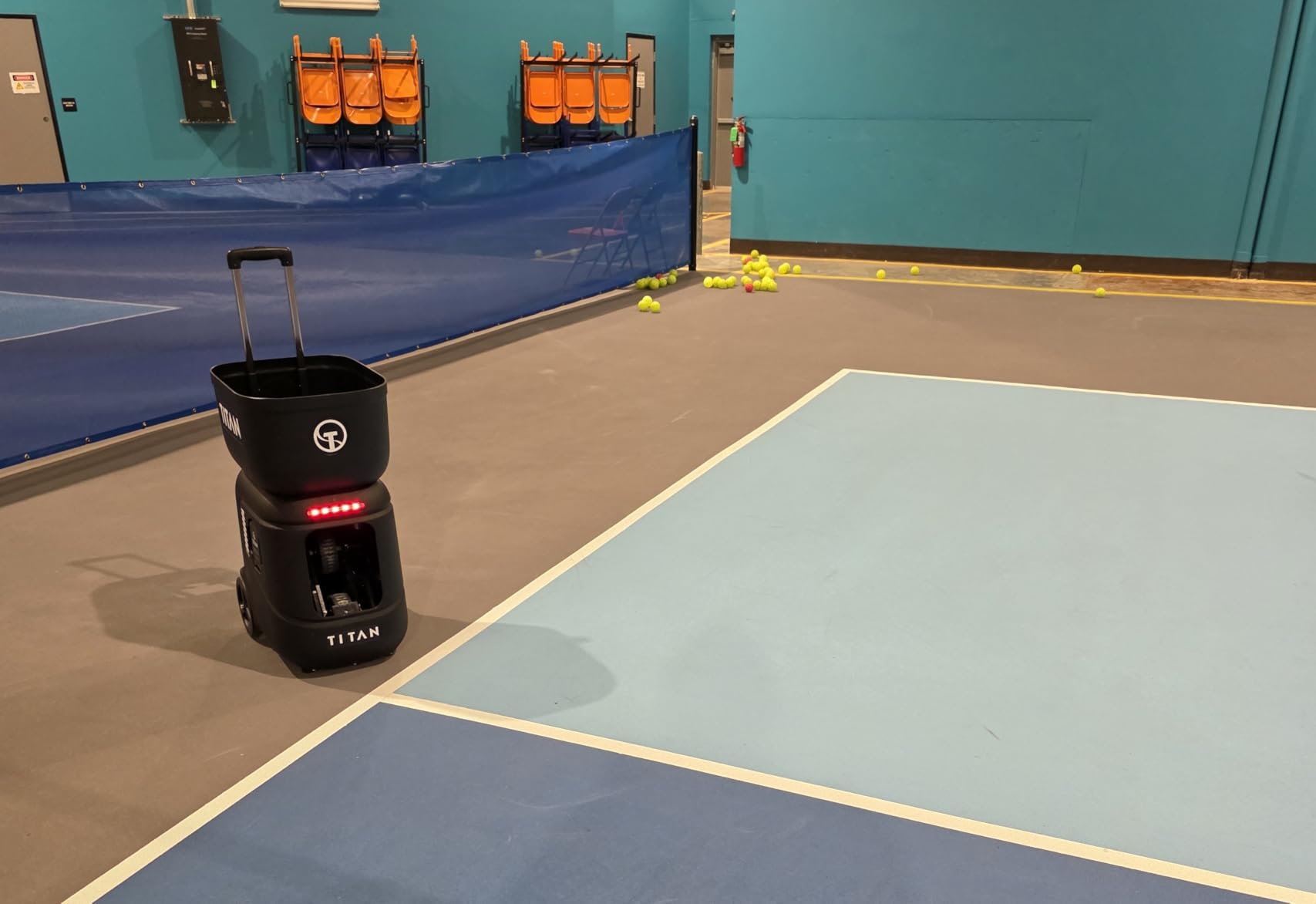 Titan ACE Pickleball Machine with Invertible Hopper | 110-Ball Capacity, Lightweight 39 lb Design, Internal Oscillation & Free App Control for Mobile Players customer photo 1