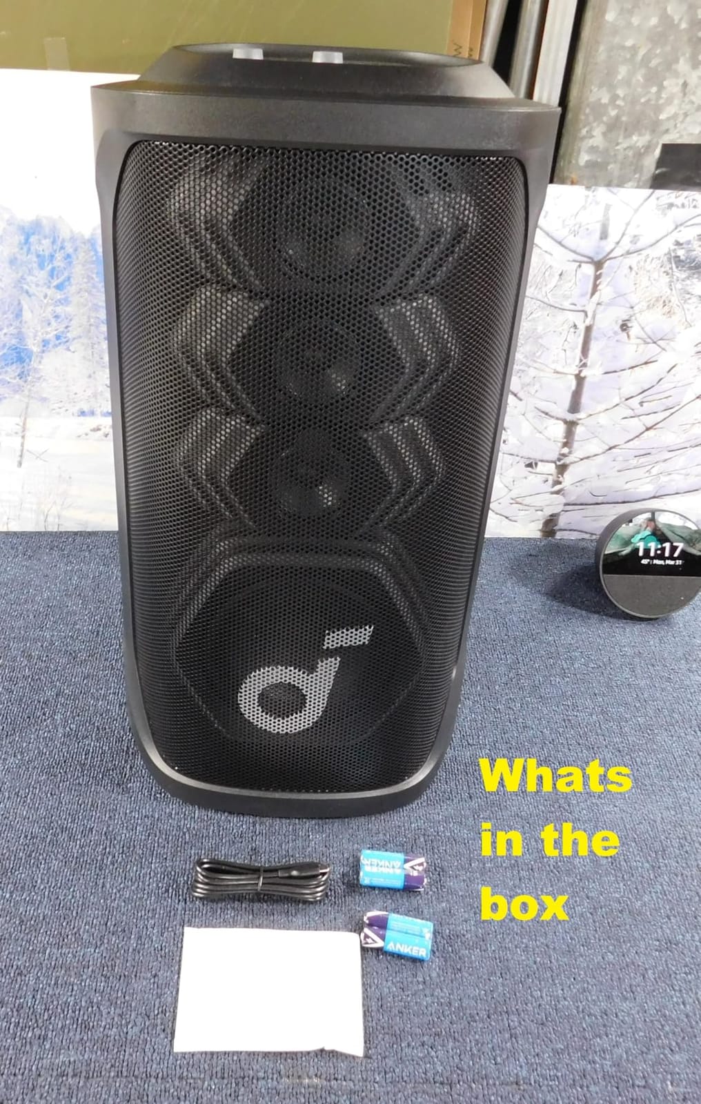 Soundcore Rave 3S AI Party Speaker by Anker, AI Vocal Removal, 200W Sound | 2 Wireless Microphones Included, Reverb, Light Show, 12H Playtime, Portable Bluetooth PA System for Home, Party, or Backyard customer photo 2