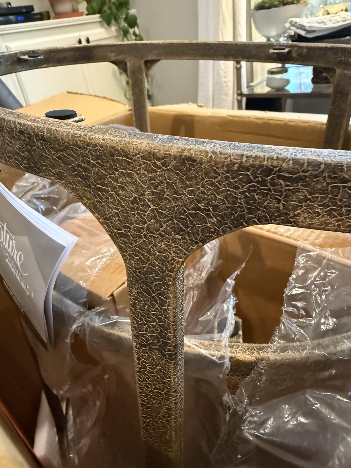 Signature Design by Ashley Irmaleigh Mirrored Nesting Accent Table Set of 2 | Beveled Mirror Tops and Goldtone Metal Frame, Space-Saving Oval Nesting Tables for Living Room customer photo 2