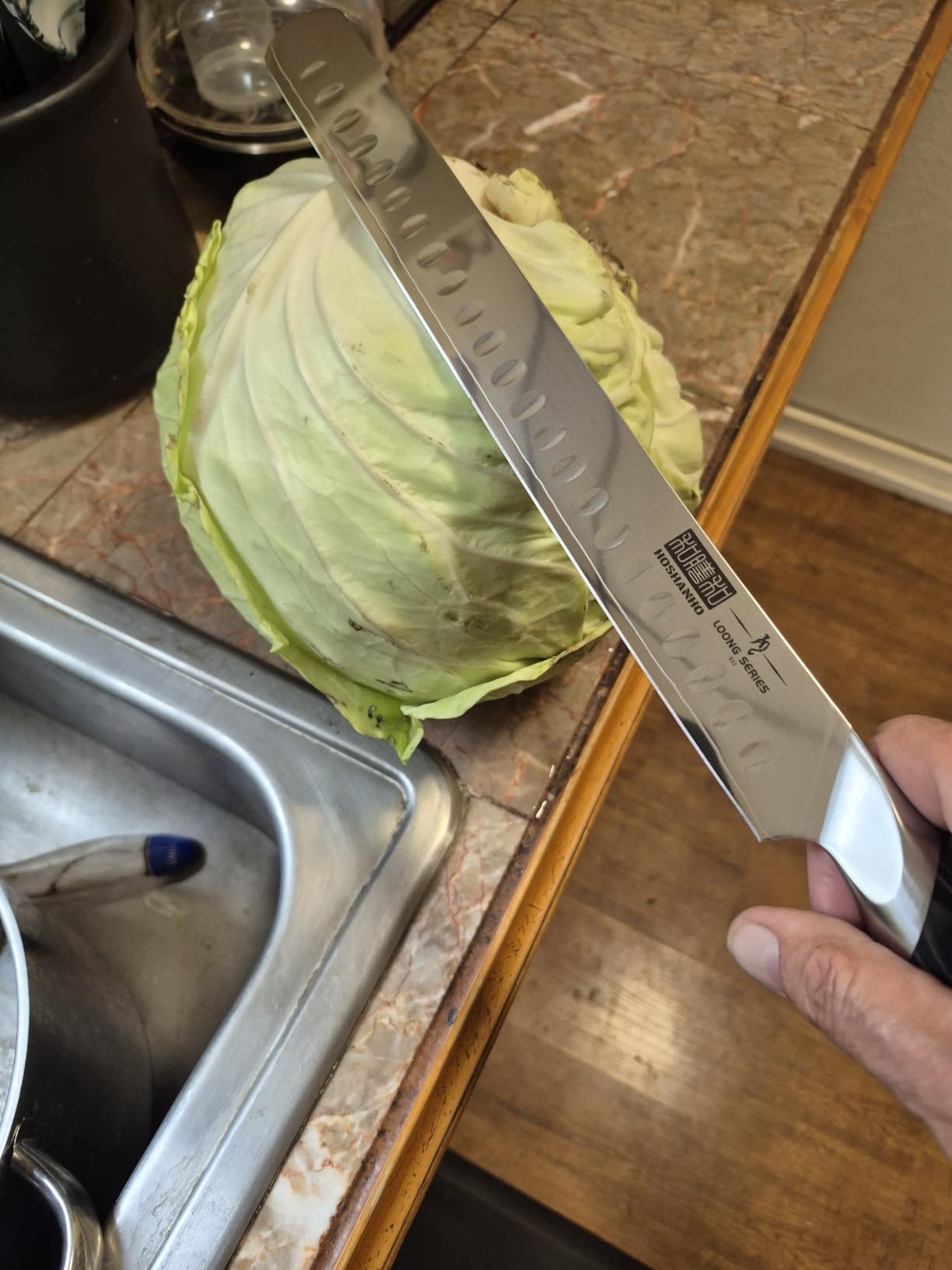 HOSHANHO Carving Knife 12 Inch, Razor Sharp Japanese Brisket Slicing Knife | Japanese High Carbon Steel Brisket Knife with Ergonomic Pakkawood Handle, Breaking Knives for Meat Cutting, BBQ, Turkey customer photo 1