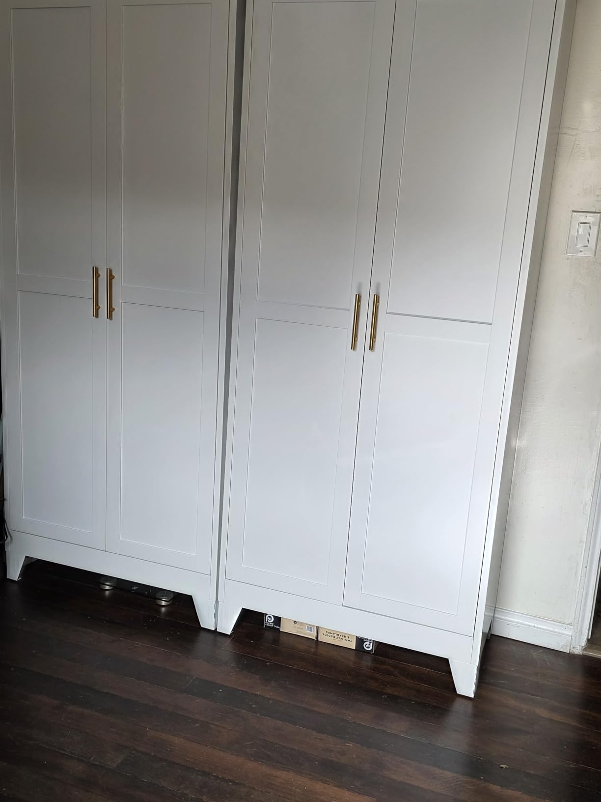 GAIOUS Metal Pantry Cabinet, Kitchen Pantry Storage Cabinets with 2 Door and 3 Adjustable Shelves, White customer photo 2