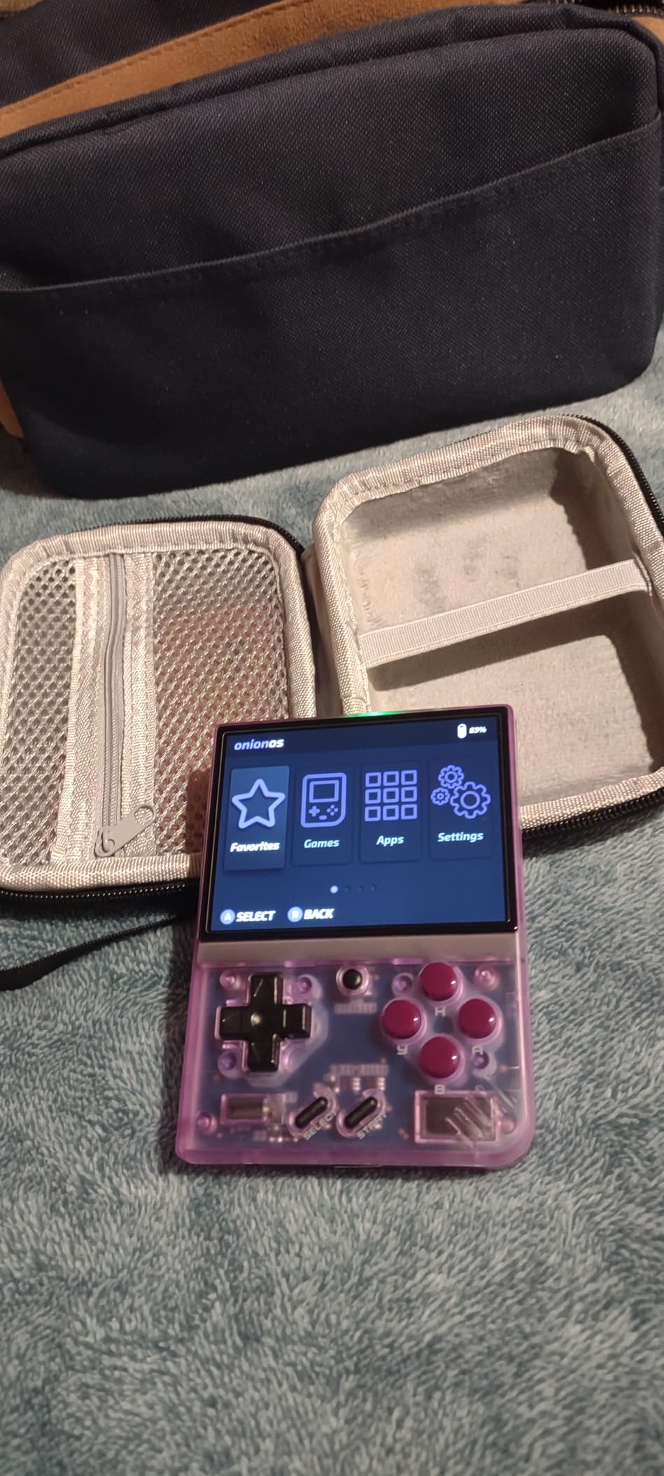 Miyoo Mini Plus Handheld Game Console 3.5-inch 640*480 IPS Screen 3000mAh Miyoo-mini+ with Portable Case T-Purple customer photo 2