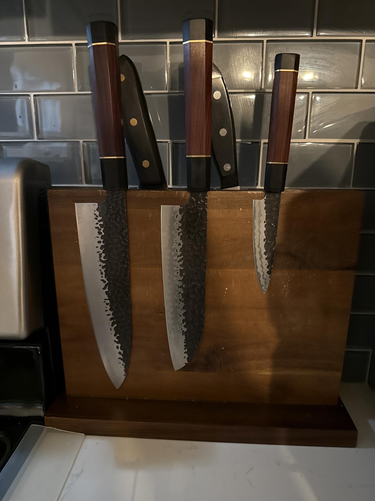 HOSHANHO 8 Inch Gyuto Chef Knife, Ultra Sharp Japanese Kitchen Knife | 9 Layers 10Cr15MoV High Carbon Steel Kitchen Knives, Professional Hand Forged Cooking Knife with Ergonomic Rosewood Handle customer photo 2