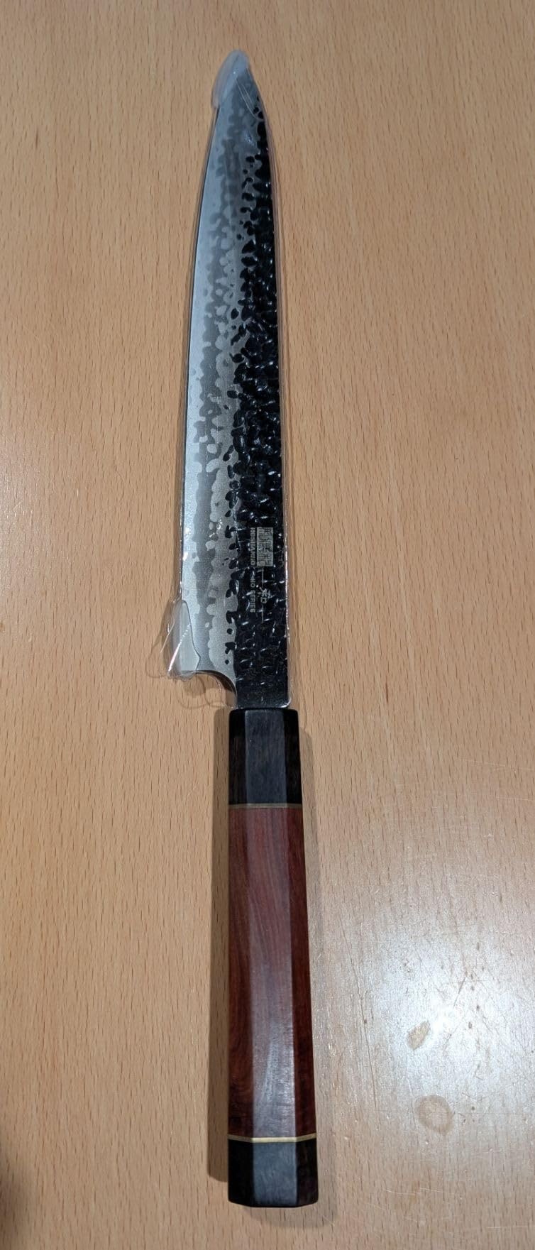 HOSHANHO Sushi Knife 10 Inch, Ultra Sharp Sashimi Knives, Rosewood Handle | Hand Forged High Carbon Steel Yanagiba Knife, Japanese Kitchen Chef Knives for Cutting Sushi & Sashimi, Fish Filleting customer photo 1