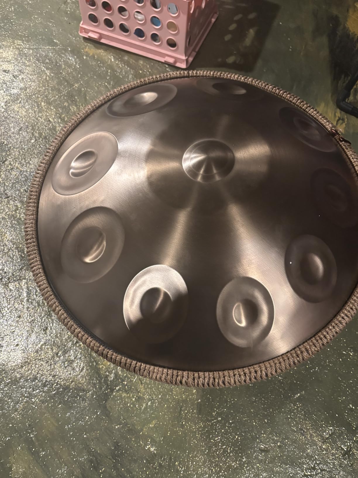 Handpan 22 Inches Drum Set, 440Hz 10 Notes Hand Drum Instrument, Premium Steel Hand Drum, Includes Carrying Case, Drumsticks, Spiral Wraps, Instruction Guide customer photo 1