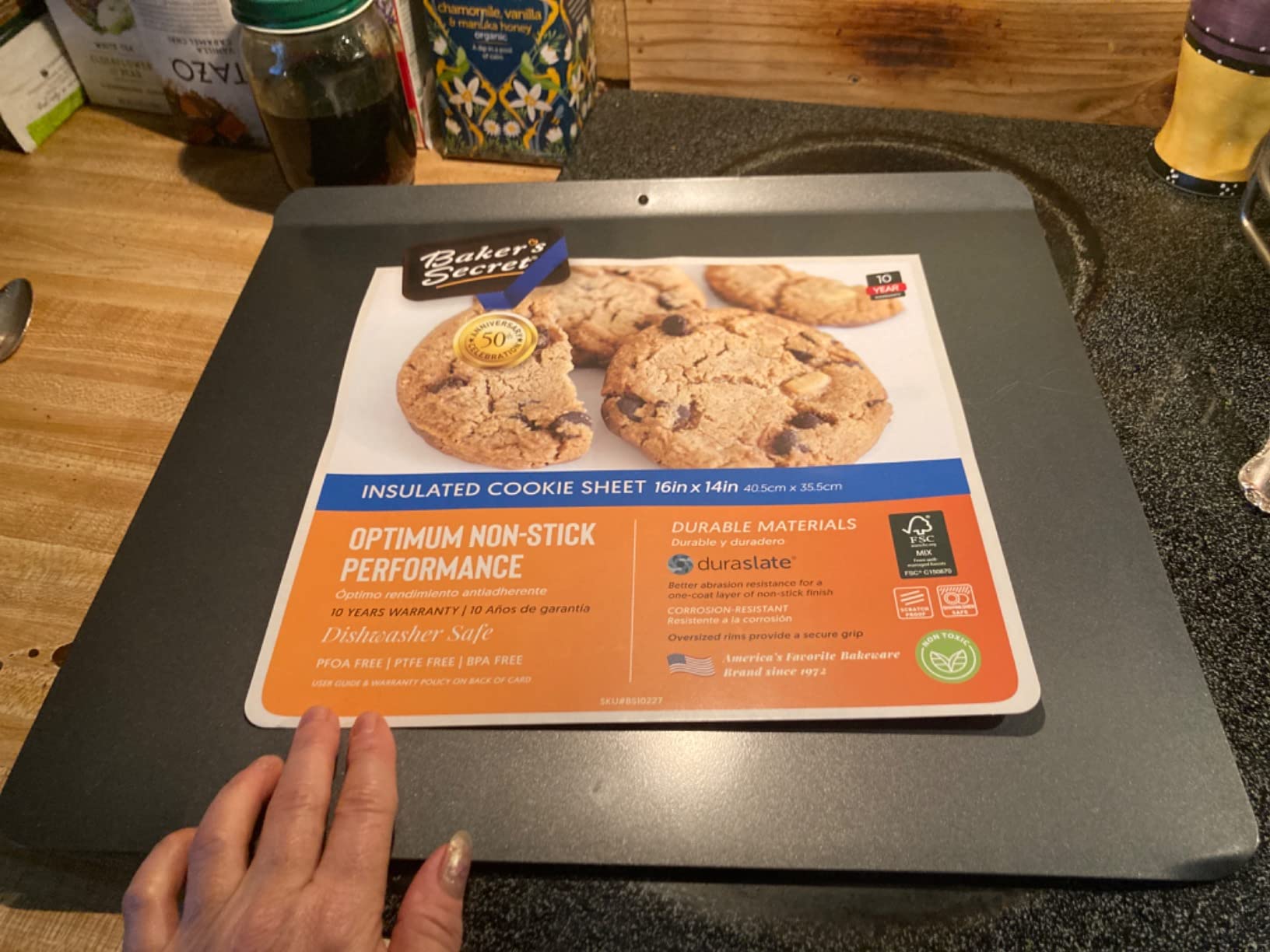 Baker's Secret 2pcs Insulated Cookie Sheet Cookie Tray 16