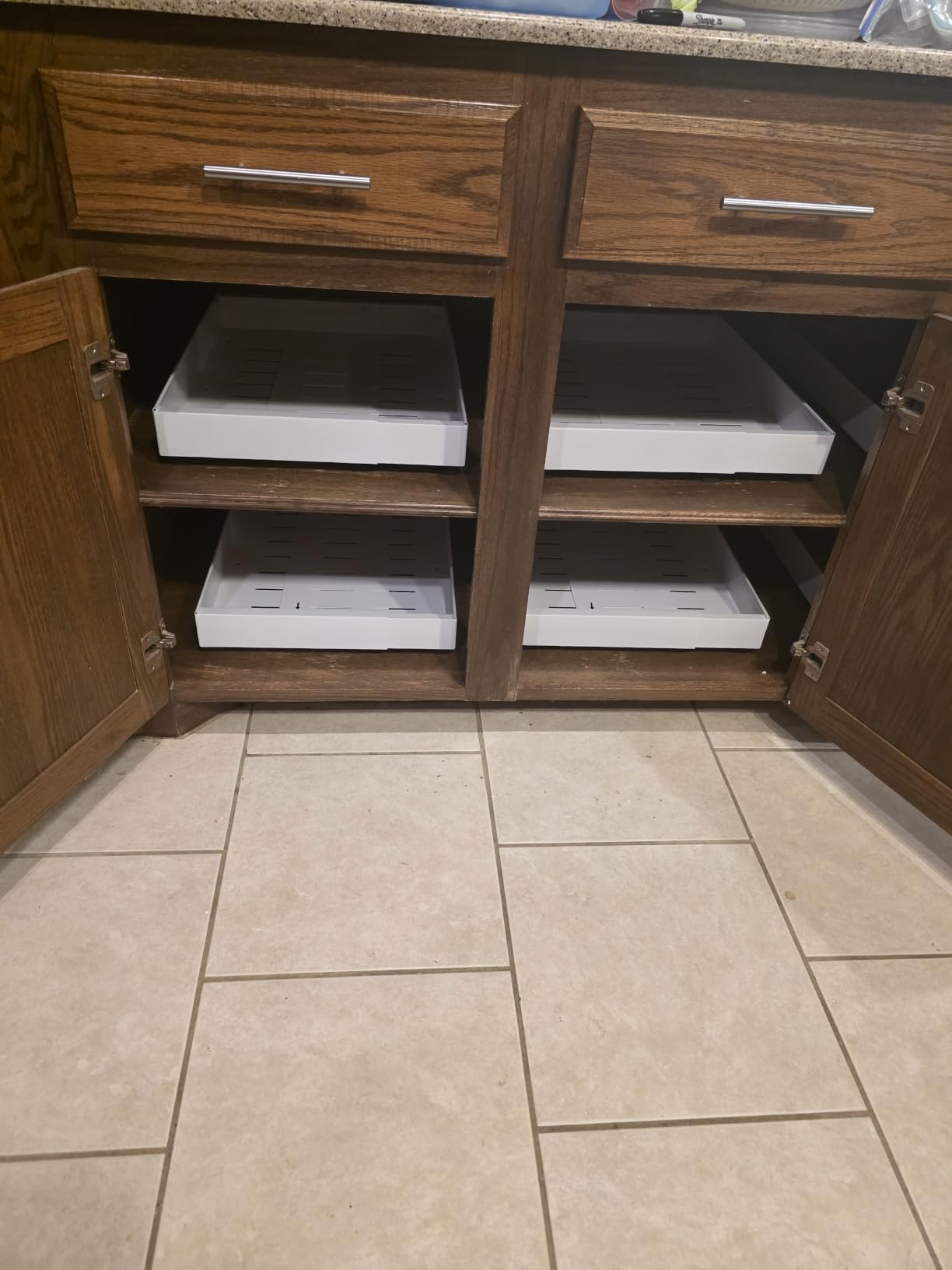 PAKETA 4 Pack Expandable Pull Out Cabinet Organizer, 21