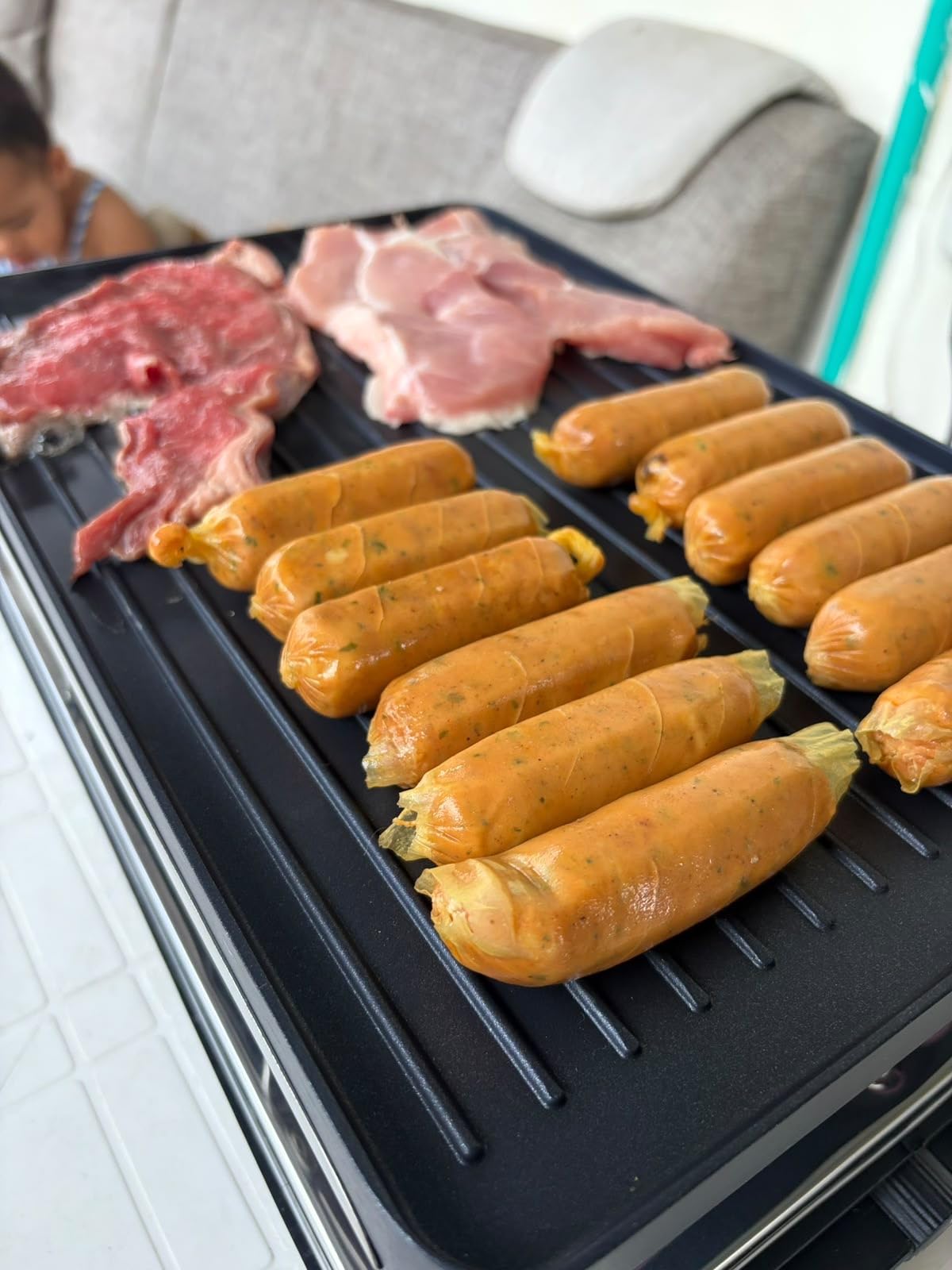HBN Raclette Table Grill, 2-in-1 Korean BBQ Grill & Electric Griddle, 1300W | 8 Warming Trays, Reversible Nonstick Plate, Crepe Maker with Adjustable Temperature, for Indoor Family Gatherings, Parties customer photo 2