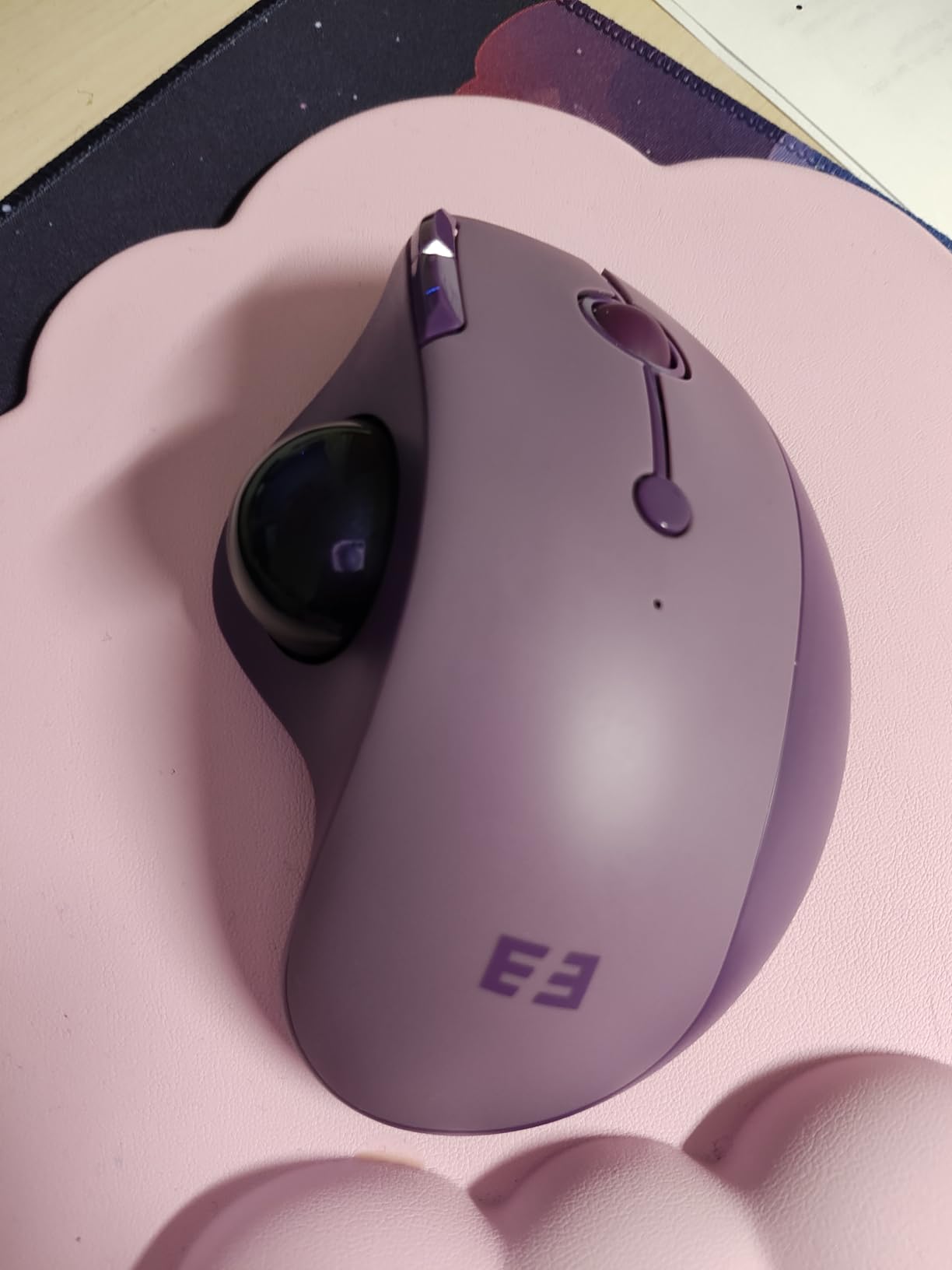 seenda Wireless Trackball Mouse, Ergonomic Bluetooth Rollerball Mouse, USB-C Rechargeable, 3-Device Bluetooth+2.4G USB, Thumb Control, 5-Level DPI customer photo 1