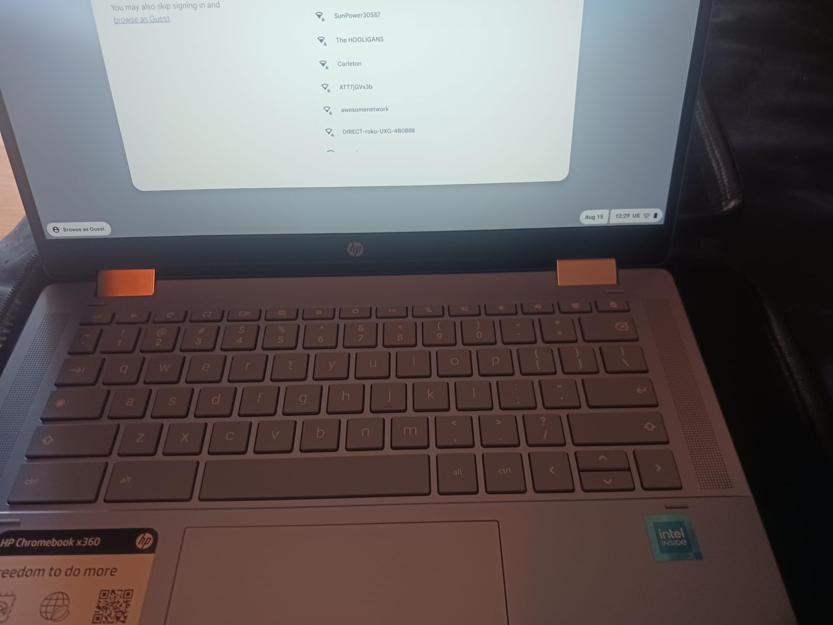 HP Chromebook x360 14 inch FHD IPS Touch 2-in-1 Laptop, Intel Processor N100, 4GB RAM, 64GB eMMC, Chrome OS, Sky Blue customer photo 1
