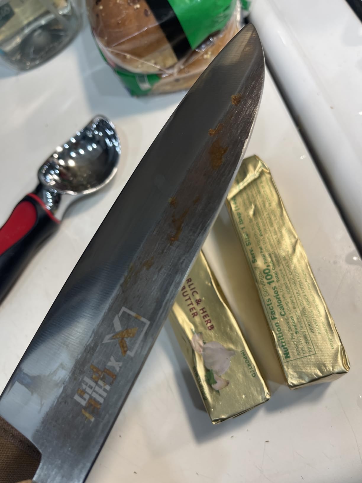 Japan Knife Set, High Carbon Steel Japan Nakiri Santoku Knife Set, Hand Forged Meat Cleaver Butcher Knife with Accessories for Kitchen, Camping BBQ Knives Set with Bag customer photo 1