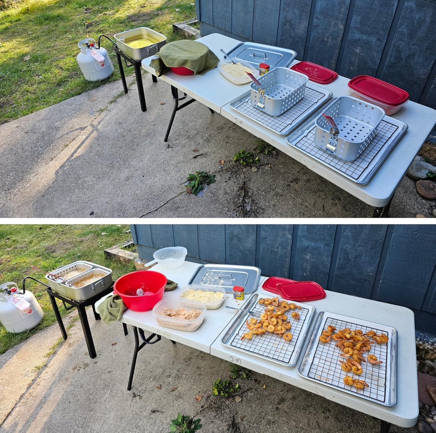 OuterMust 58,000 BTU Outdoor Fish Fryer with Baskets and Lid, 18 Qt. Propane Deep Fryer and 2 Inner Baskets, Ideal for Frying Fish, Chicken Wings, French Fries customer photo 2