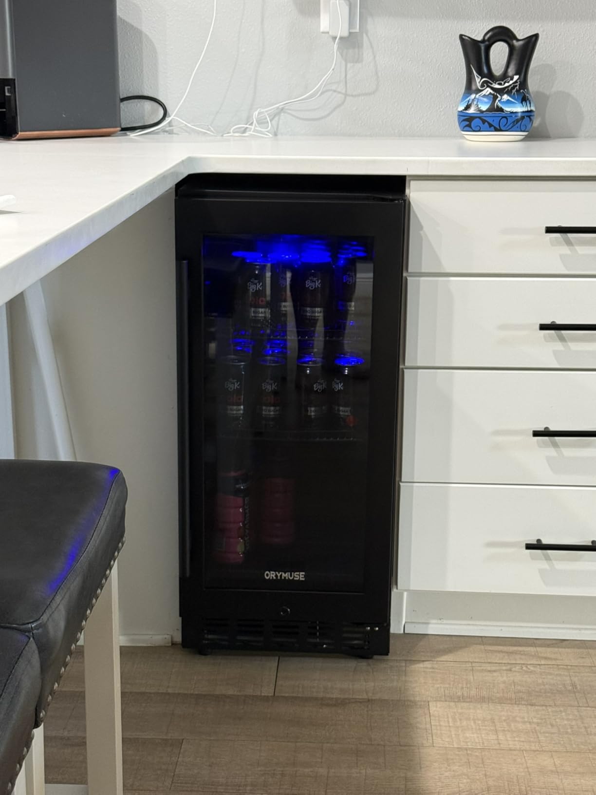 200 Bottle Dual Zone Wine Fridge - 24 Inch Large Capacity Wine Cooler Refrigerator Freestanding/Built-In with Upgraded Compressor, Low-Noise Wine Cellar & Intelligent Temperature Control - Black customer photo 2