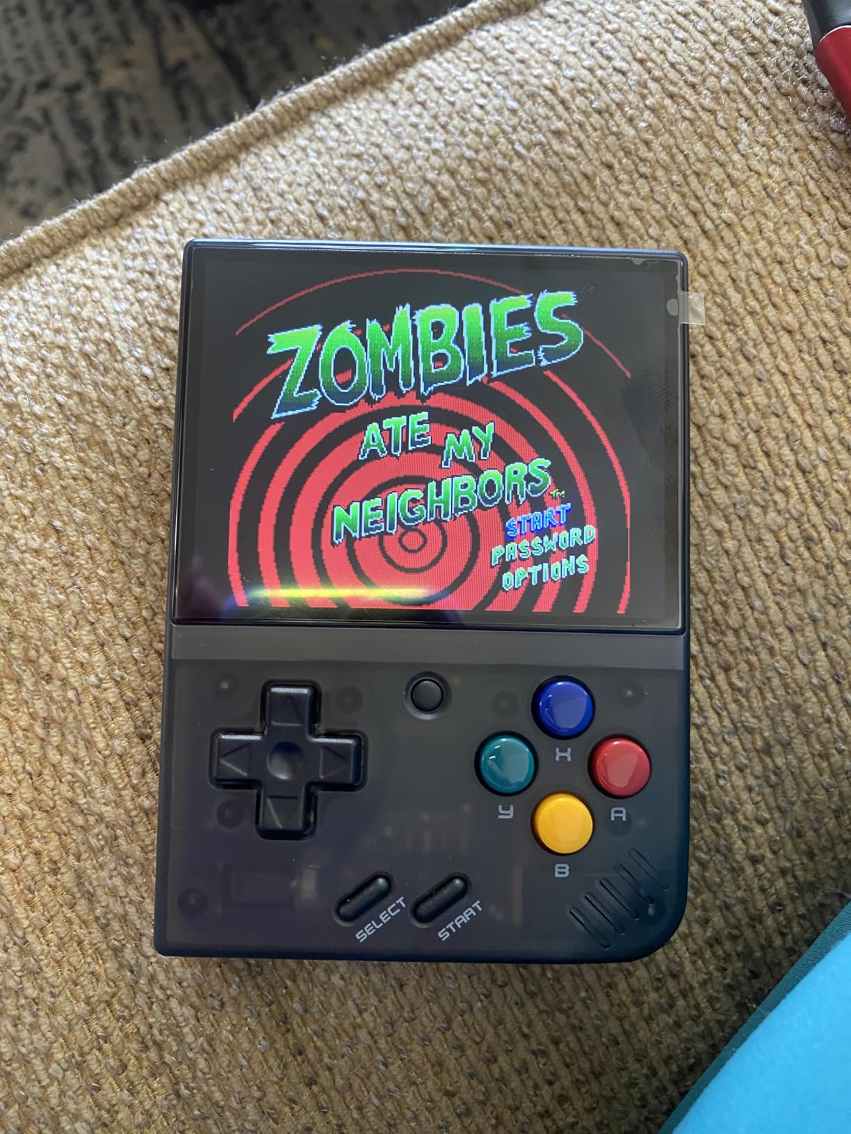 Miyoo Mini Plus OnionOS Handheld Game Console 3.5-inch 640 * 480 Screen 3000mAh Miyoo-mini+ with Portable Case Transparent Black customer photo 1