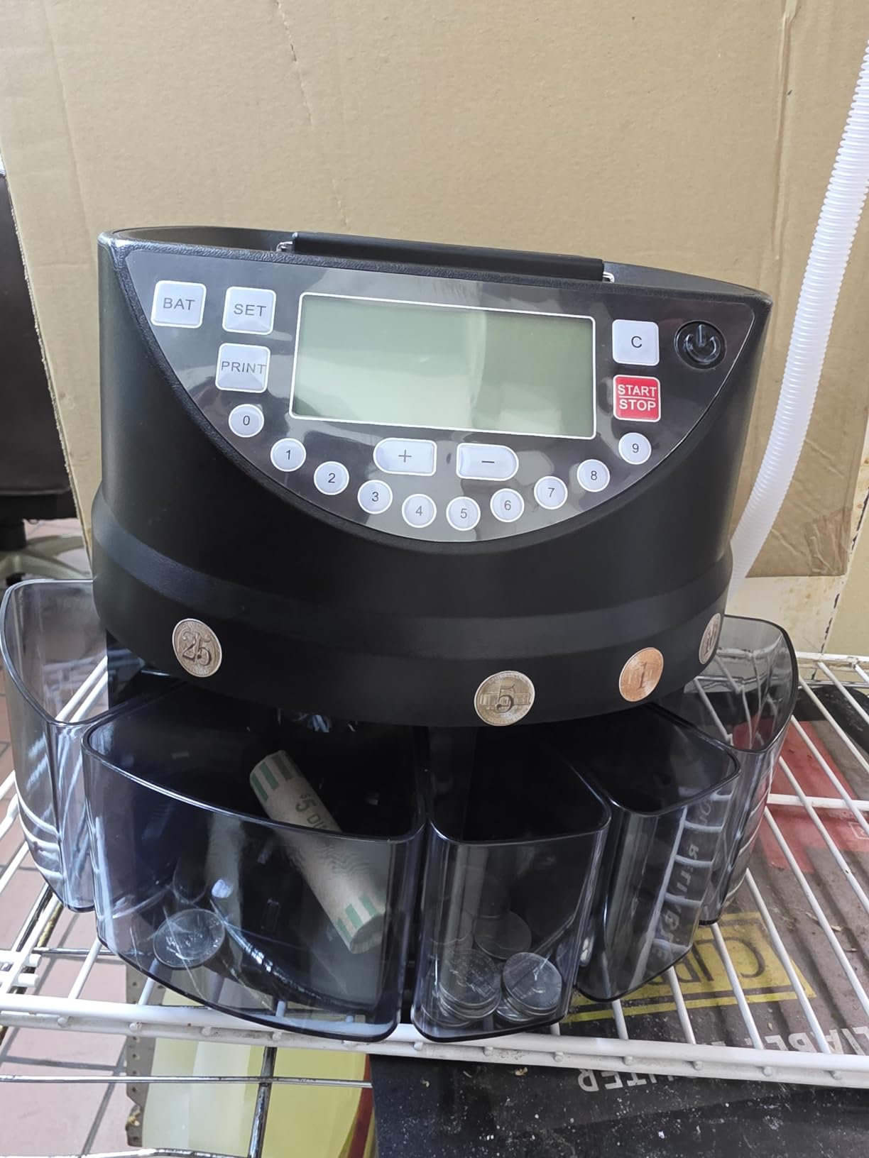 Aneken Coin Counter and Sorter with TFT Display - Accurate Sorting Machine for 5 Denominations, Smooth Operation at Up to 350 Coins Per Minute, Ideal for Efficient Money Management customer photo 2