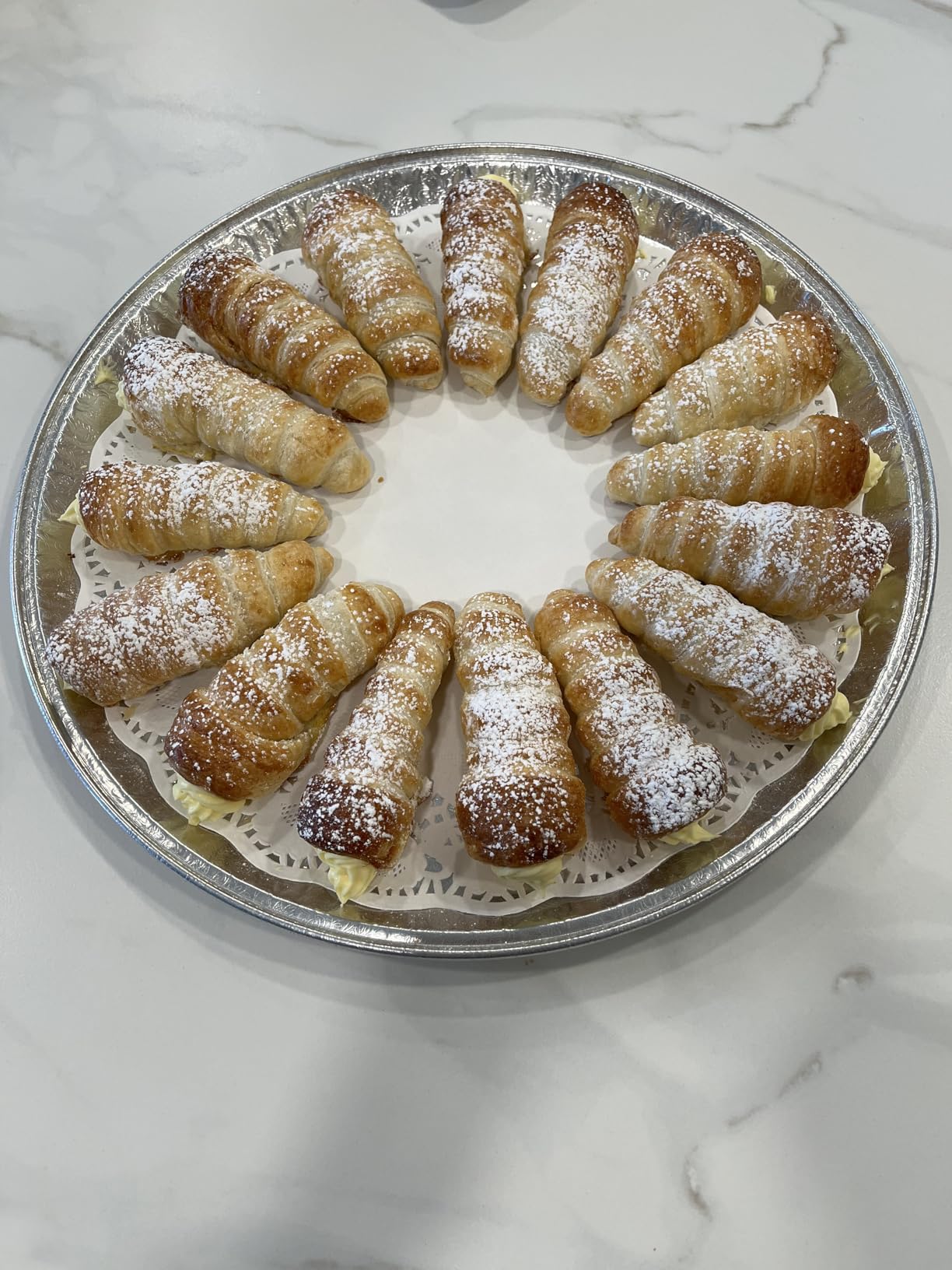 Cream Horn Molds for Baking, 60pcs Cannoli Tubes Molds, Non-stick Stainless Steel 23pcs Cone Shaped and 20pcs Tubular Shaped Cannoli Forms for Danish Pastry Lady Lock Form Cream Roll Croissant customer photo 2