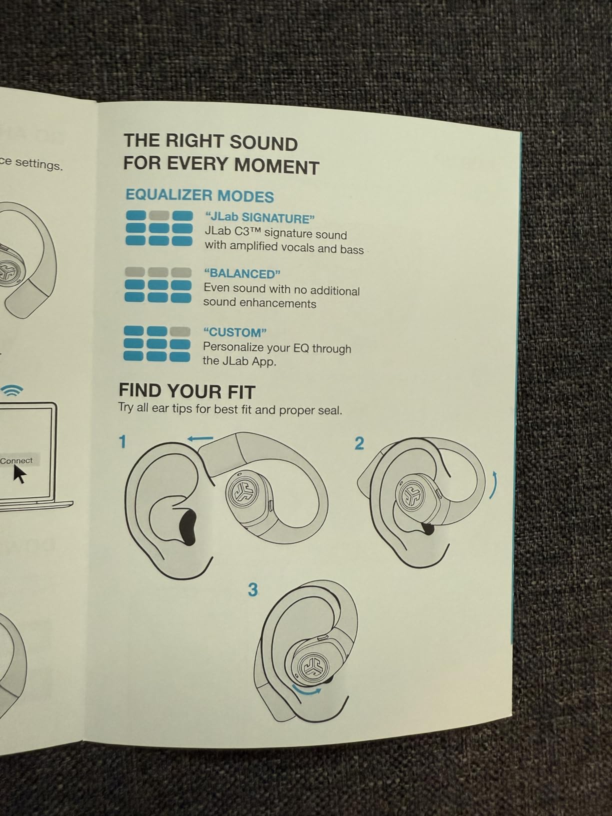 JLab Epic Open Sport Earbuds, Black, Wireless Open-Ear Audio Freedom Effortless Fit, Safe Listening, Bluetooth Multipoint, Customize with the App customer photo 1
