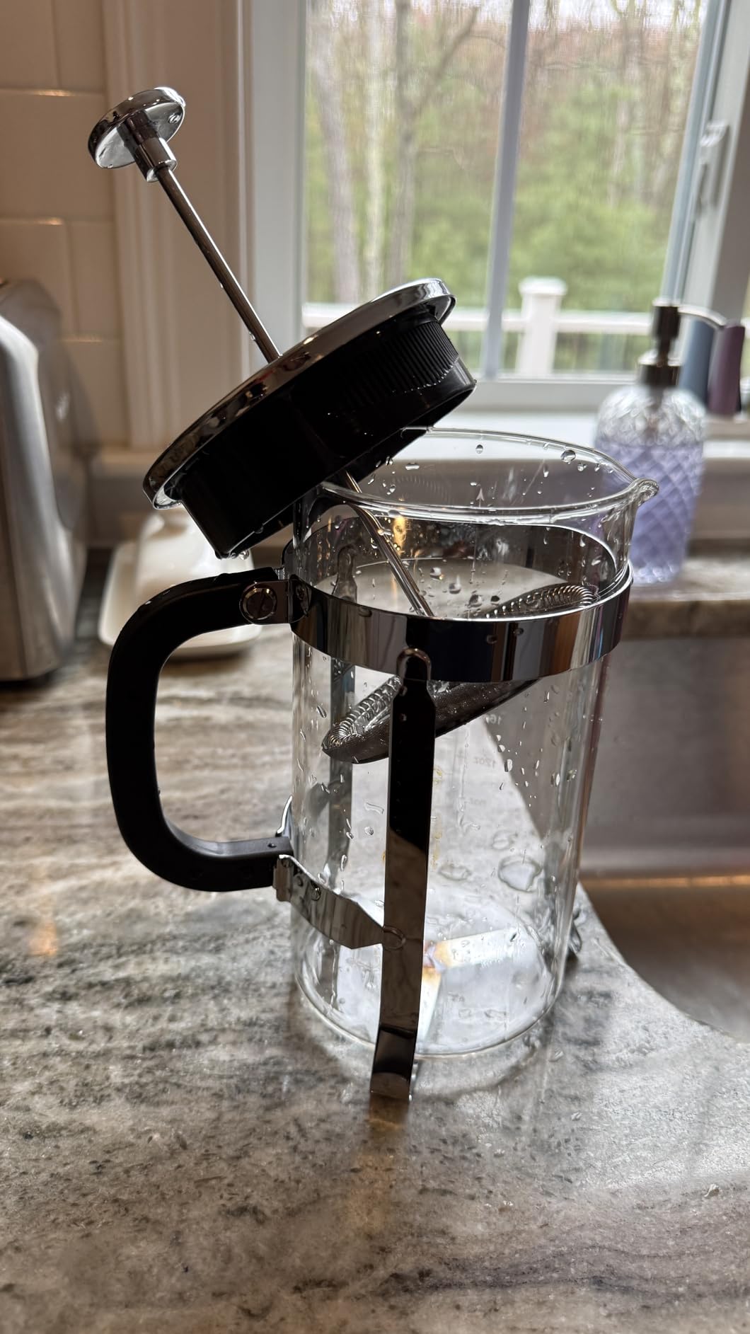 QUQIYSO French Press Coffee Maker 51oz, Stainless Steel Large French Press customer photo 1
