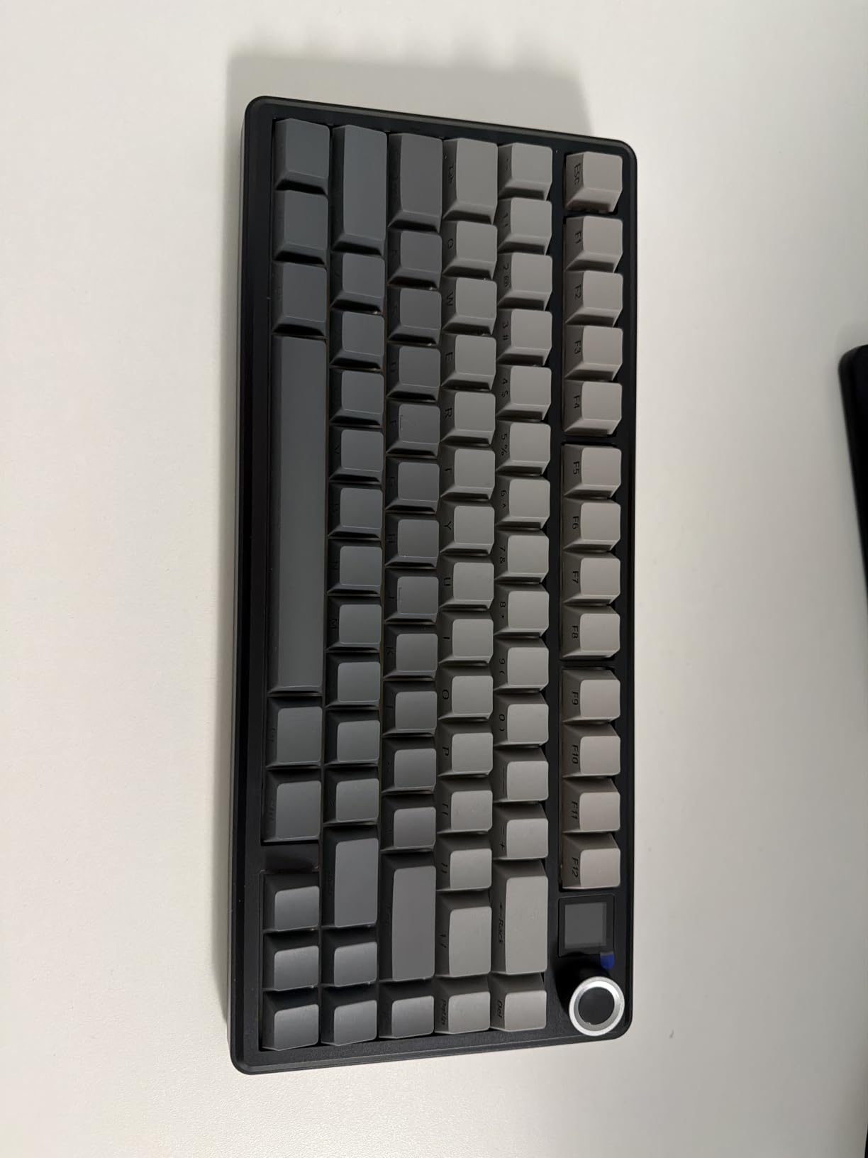 EPOMAKER X Aula F75 MAX Wireless Mechanical Keyboard with TFT Screen and Knob, Gasket Gaming Keyboard in 75% Layout, Hot Swappable, RGB Backlight, for PC/Mac/Linux (Black Gradient) customer photo 1