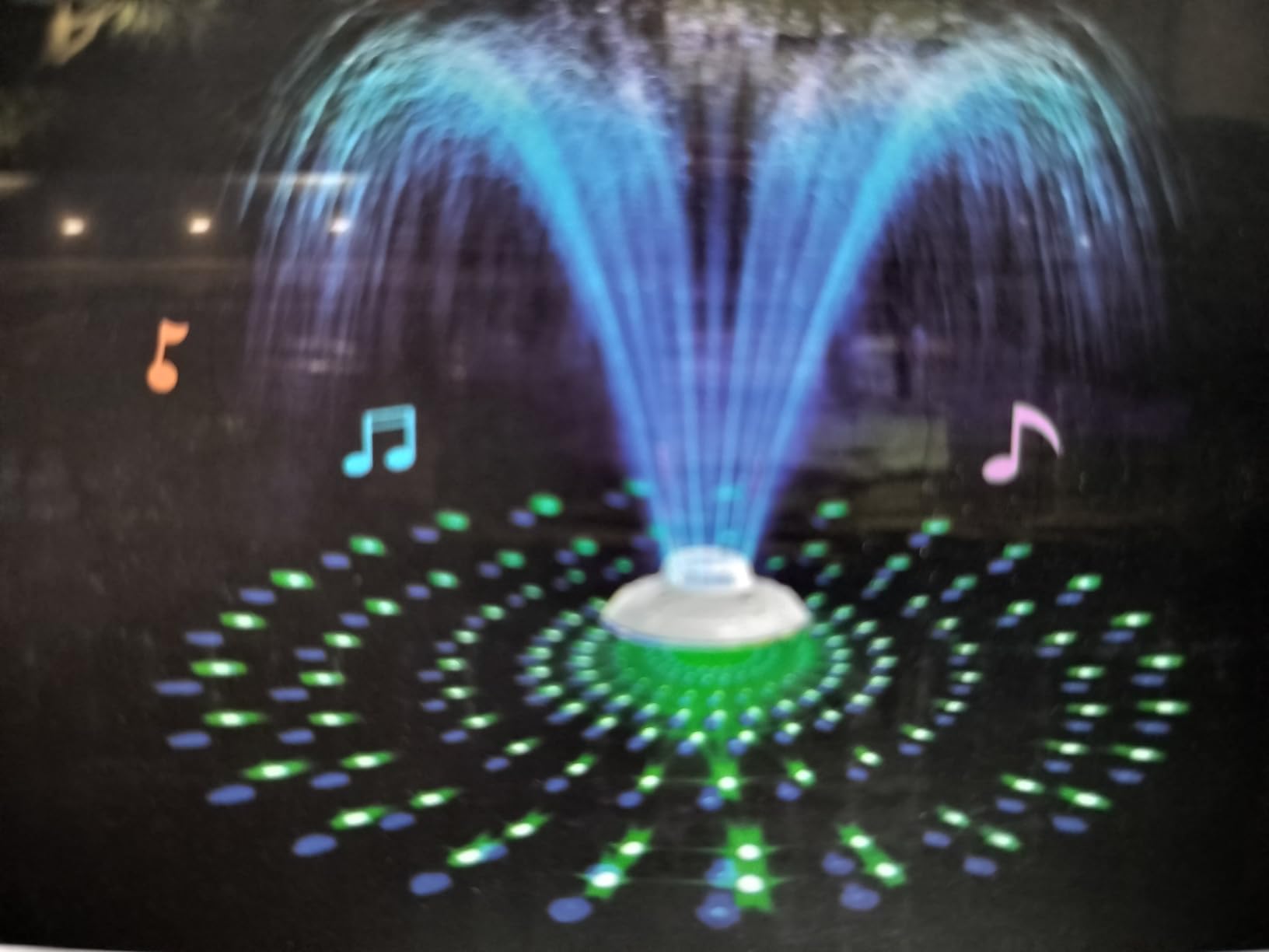 KingSom 3 in 1 Bluetooth Pool Speaker with Pool Fountain Light, White | Floating Pool Speaker for Pool, IP68 Waterproof Hot Tub Speakers, Loud Sound, BT5.4, 24H Playtime Pool Water Fountain customer photo 2