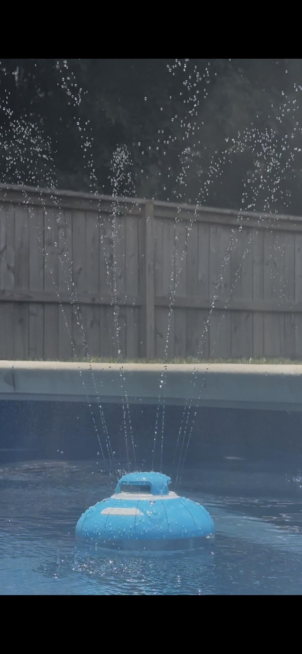 Bluetooth Pool Speaker w/Colorful Pool Fountain Light, 3 in 1 Floating Pool Speaker Loud Sound, IP68 Waterproof Floating Hot Tub Speakers, Bluetooth 5.4, 24H Playtime Pool Wireless Speakers customer photo 1