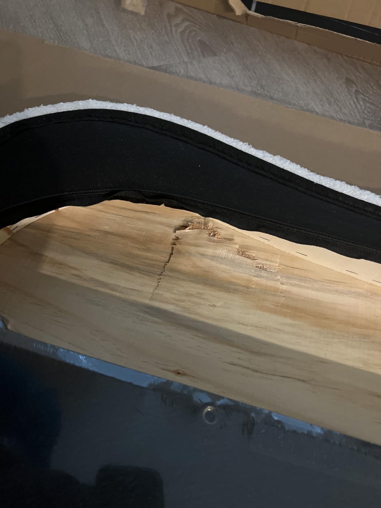 Queen Size Lift-Up Storage Bed, Upholstered Boucle Bed with Curved Headboard, Rounded Corners, Sturdy Wooden Slat Support, No Box Spring Needed, Easy Assembly, Cream White customer photo 1
