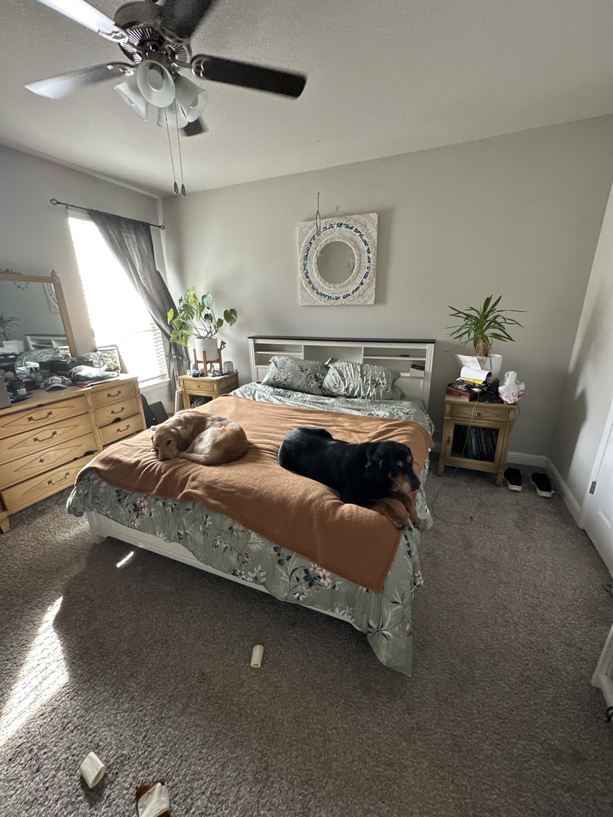 EnHomee King Size Bed Frame and Headboard & 4 Storage Drawers, White customer photo 2