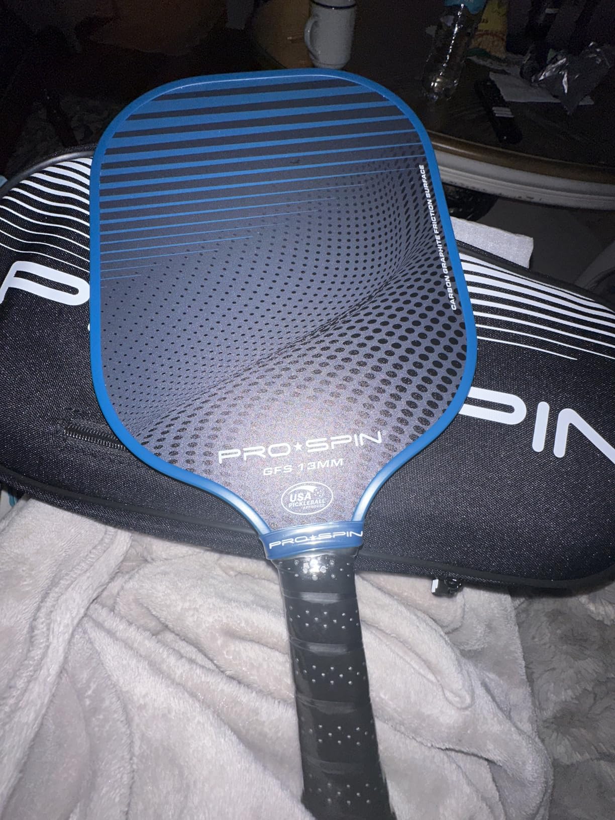 PRO-SPIN Carbon Fiber Pickleball Paddles Set of 2 | Lightweight Pickleball Set with Indoor/Outdoor Balls and Bag - Durable Pickle Ball Paddle Gift for Men, Women & Families customer photo 1