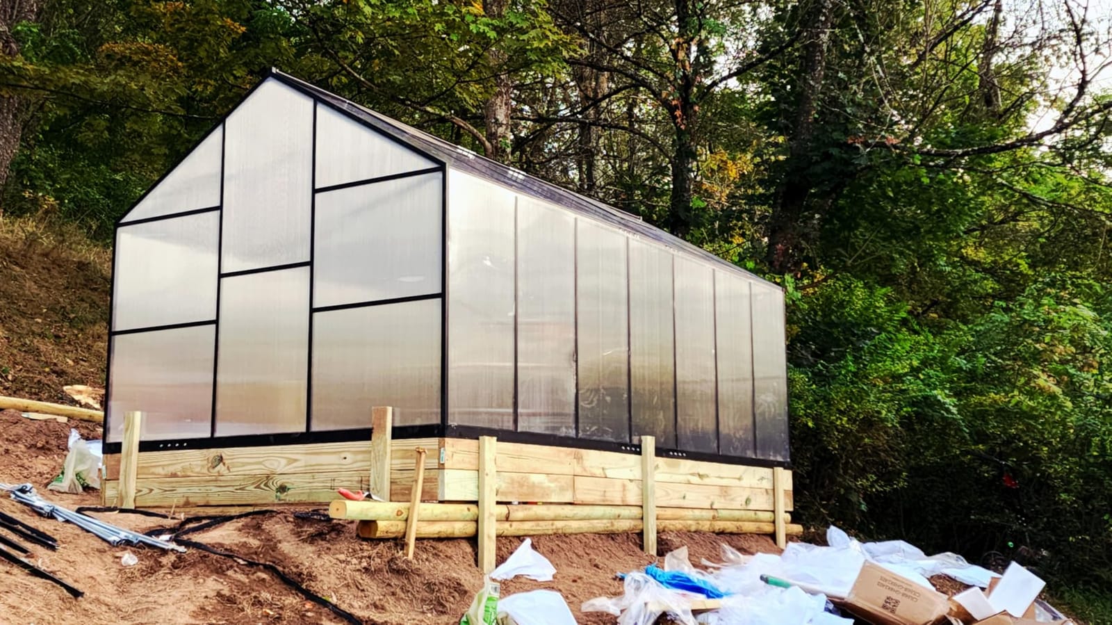 6x4FT Greenhouse with Hygrometer, Windproof Warm Plant Green Houses, Heavy Duty Aluminum Frame Polycarbonate Greenhouses with Vent Window for Backyard Garden Vegetables Flowers Herbs Growing customer photo 2