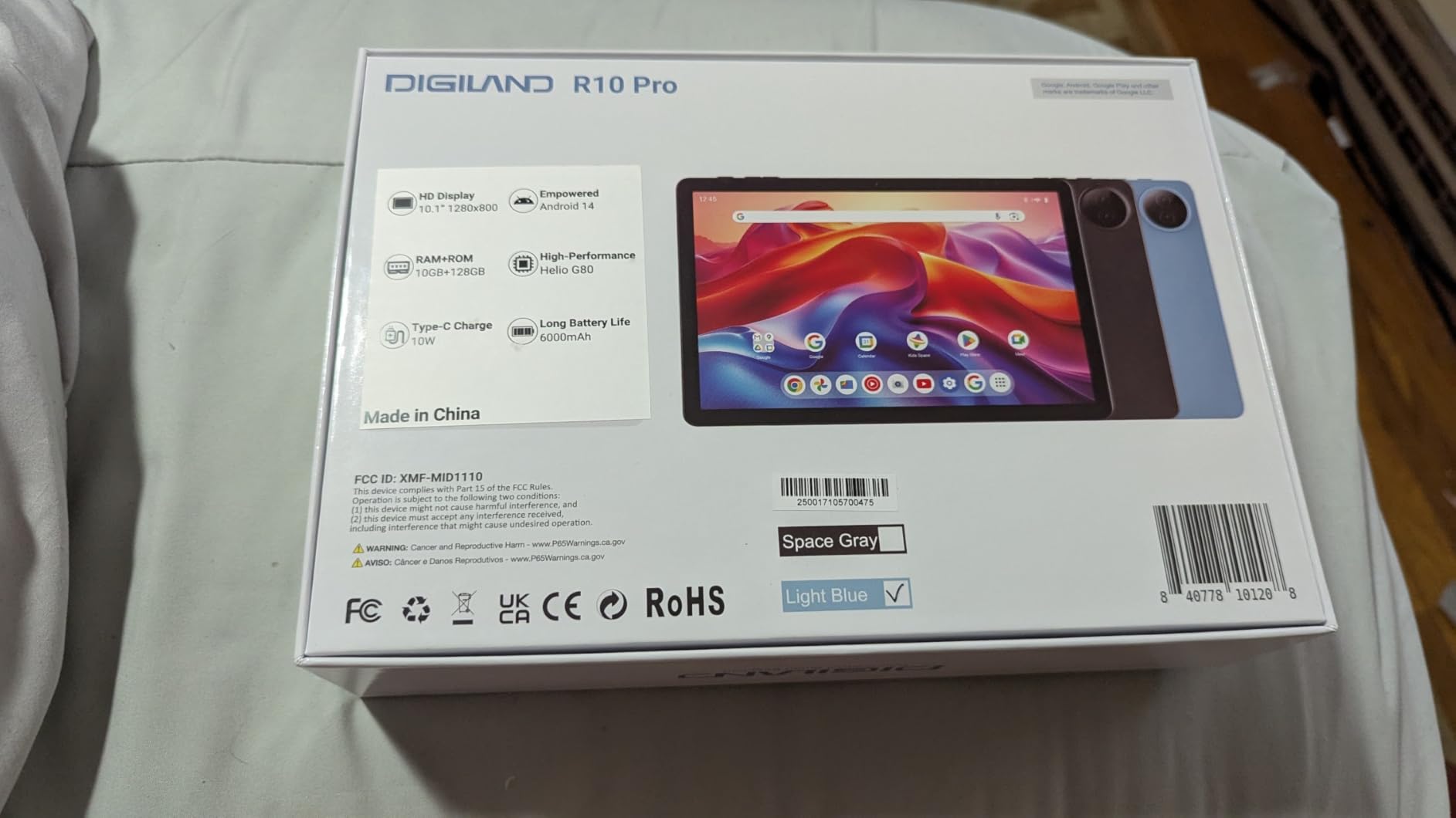DigiLand Android Tablet with HD Touch Screen, WiFi Tablet for Study, Reading & Streaming, Lightweight Tablet for Home, Students & Seniors- Blue customer photo 1