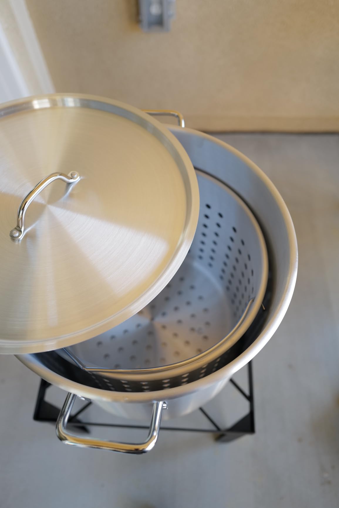 100QT Crawfish Boiler | Seafood Boiling Kit | Dustproof Cover | 16