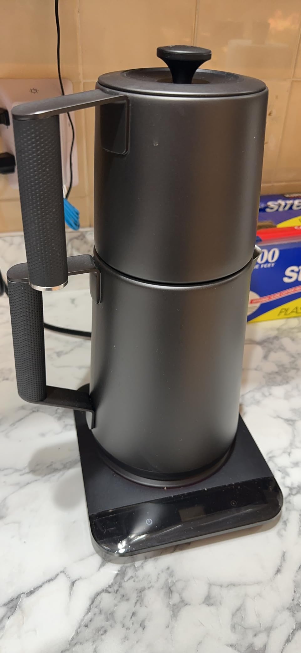 Saki Turkish Tea Maker Machine Pro, Electric Double-Pot Teapot 1.75L, 120 Min Keep-Warm, Stainless Steel BPA-Free, Auto Shut-Off & Boil-Dry, LED Brew Ring, Matte Black customer photo 1