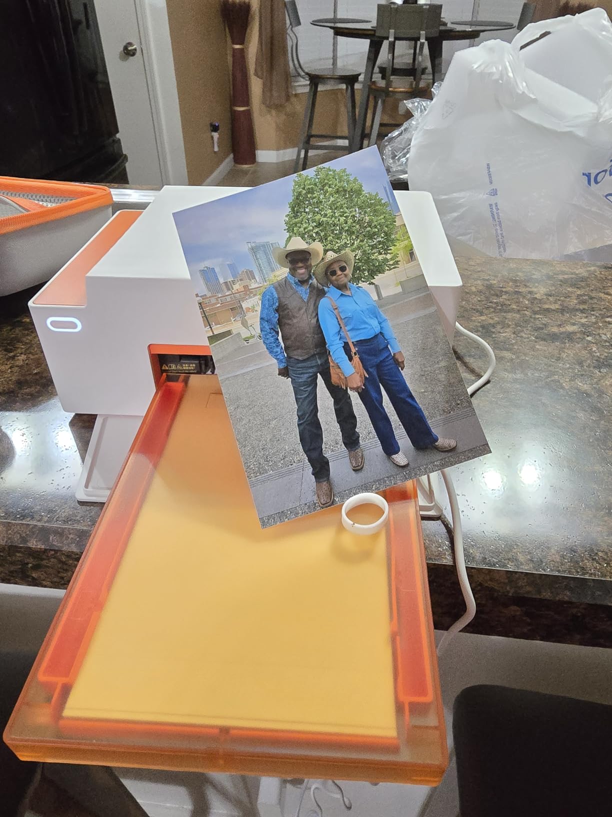 Liene Amber M110 Bluetooth Photo Printer 80 Sheets, Portable Photo Printer for iPhone, Thermal Dye Sublimation, Picture Printer 60 Sheets 4x6 Paper & 20 Sheets 3