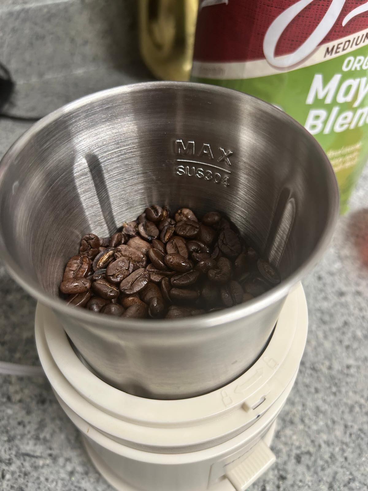 SHARDOR One Touch Coffee Grinder Electric, Spice, Herb, For Coffee Bean Spices and Seeds with 1 Removable Stainless Steel Bowl, Dry Grinder, Black customer photo 1