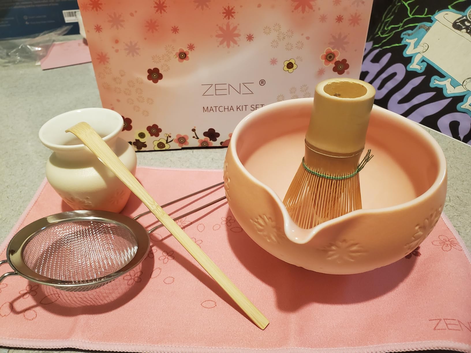 ZENS Premium Matcha Whisk Set, 6pcs Matcha Kit for Matcha Latte, Green customer photo 1