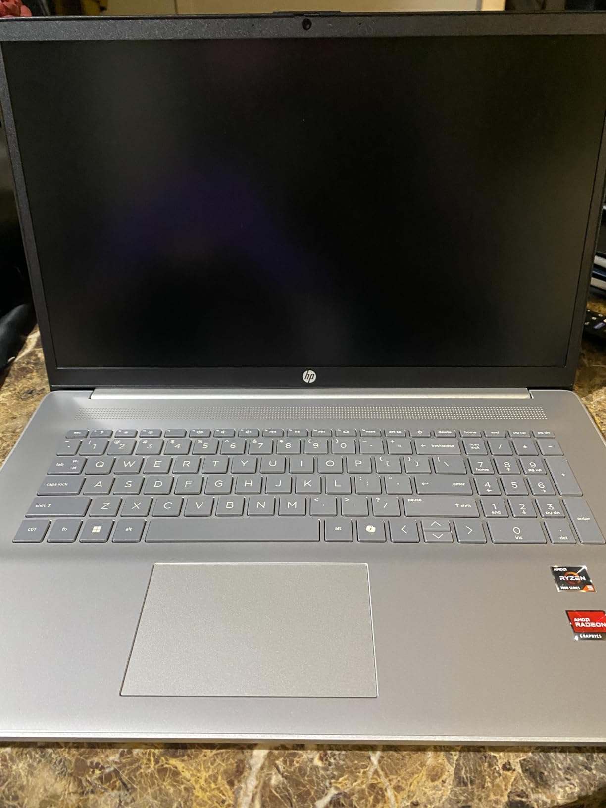 HP 17.3 inch Laptop, HD+ Display, AMD Ryzen 5 7520U, 16 GB RAM, 512 GB SSD, AMD Radeon Graphics, Windows 11 Home, Natural Silver, 17-cp2199nr customer photo 1