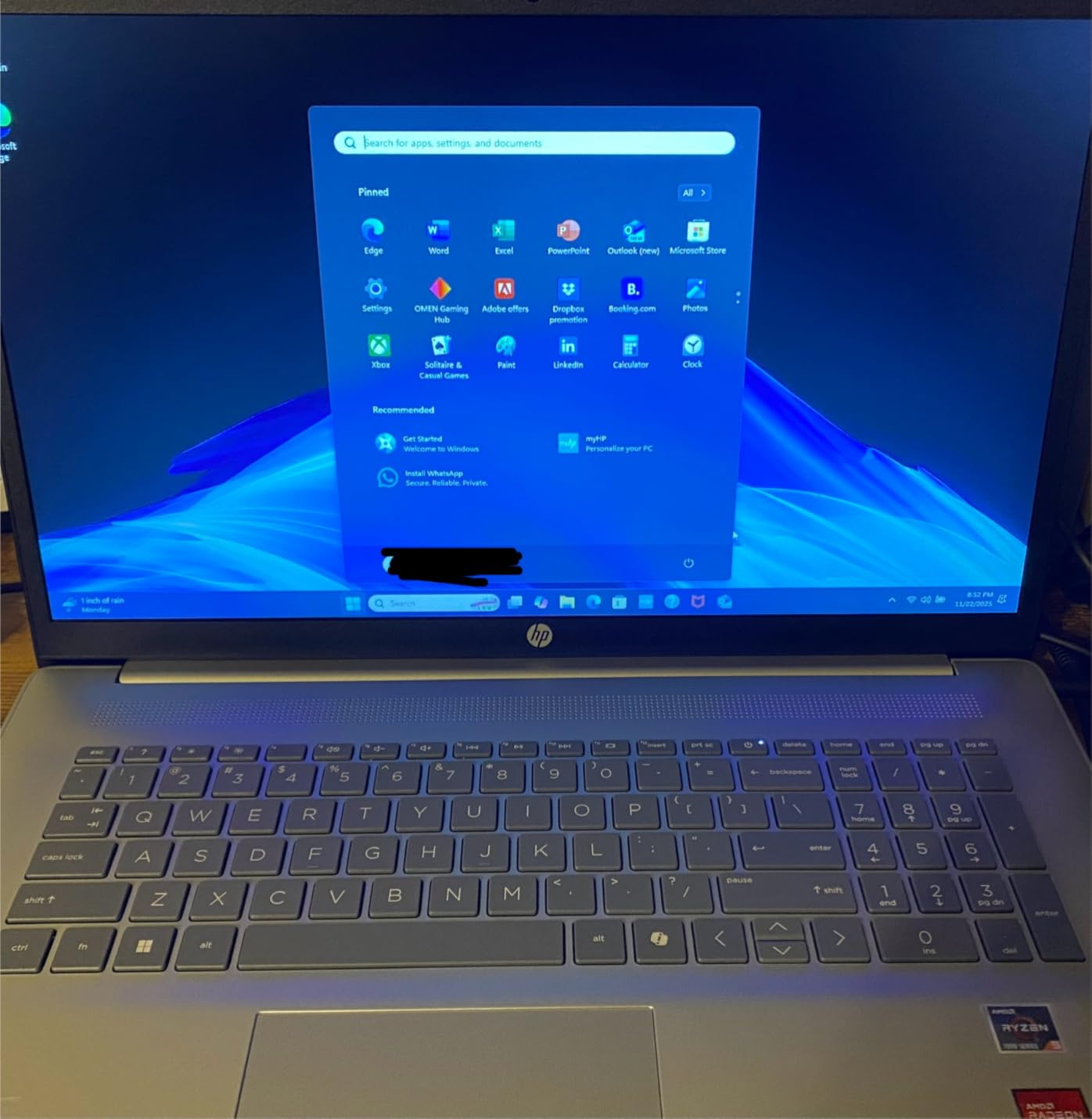 HP 17.3 inch Laptop, HD+ Display, AMD Ryzen 5 7520U, 16 GB RAM, 512 GB SSD, AMD Radeon Graphics, Windows 11 Home, Natural Silver, 17-cp2199nr customer photo 2