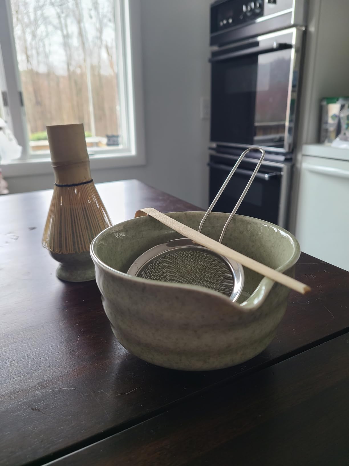 Matcha Whisk Set - Premium Complete Ceremonial Grade Matcha Set with Bamboo Whisk, Matcha Bowl with Spout, Scoop, Sifter & Holder - Authentic Japanese Tea Kit for Traditional Tea Preparation customer photo 2