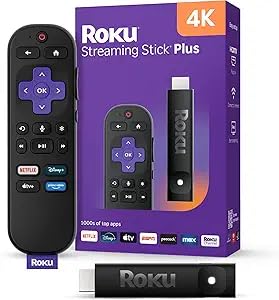 Roku Streaming Stick Plus with Voice Remote - 4K & HDR10+ | 4K & HDR Streaming Device for TV with Roku Voice Remote - Free & Live Local News, Sports customer photo 2