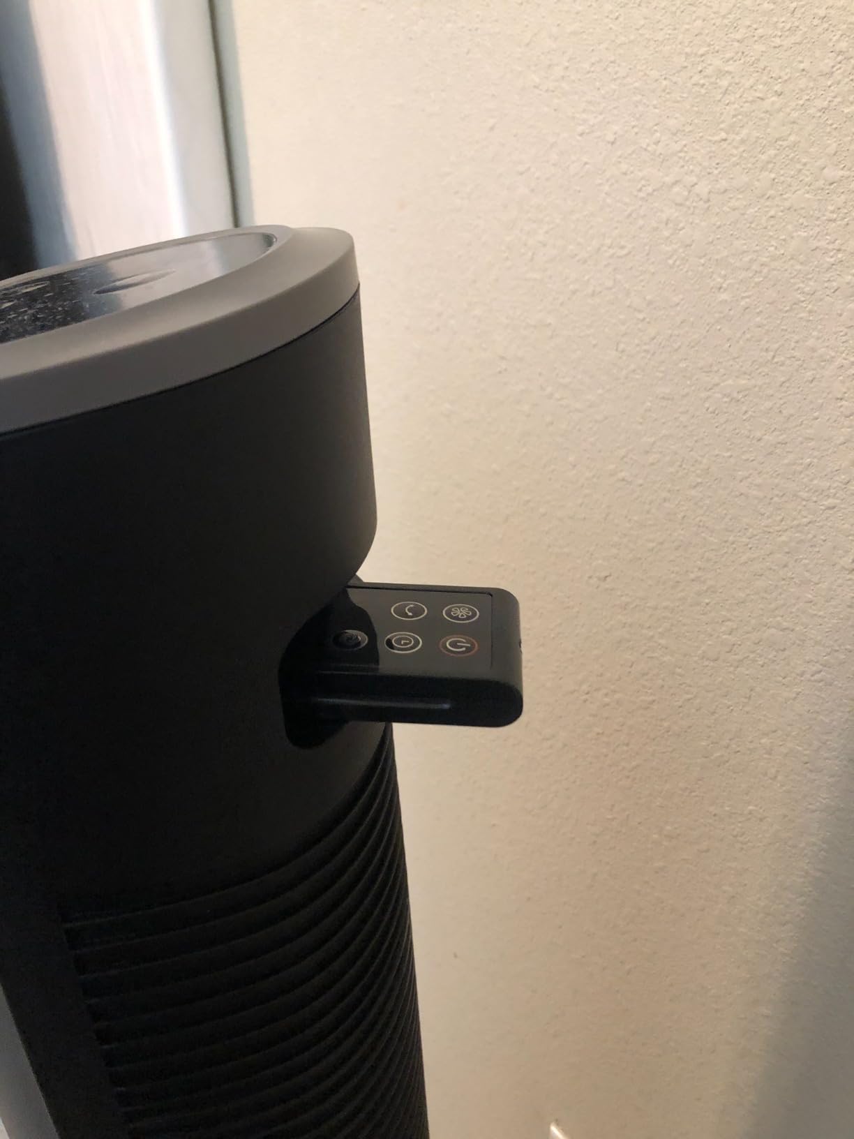 PELONIS 40 inch Bladeless Tower Fan for Bedroom, Standing Fan with Remote Control, 26ft/s, 90° Oscillation, 3 Speed Settings, 27 Db, 3 Modes, 15-Hour Timer, LED Display, Fan that Blows Cold Air, Grey customer photo 1