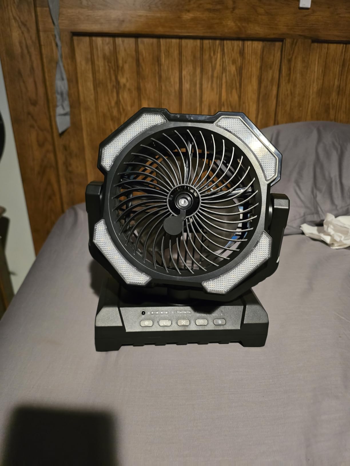 Misting Fan, Portable Camping Fans with 9oz Water Tank, 24000mAh Rechargeable Fan with 4 Speed, Battery Powered Fans with 120H Cooling, Last 5H Mist, 2 Mist Modes, Light, Outsides/Summer Essential customer photo 2