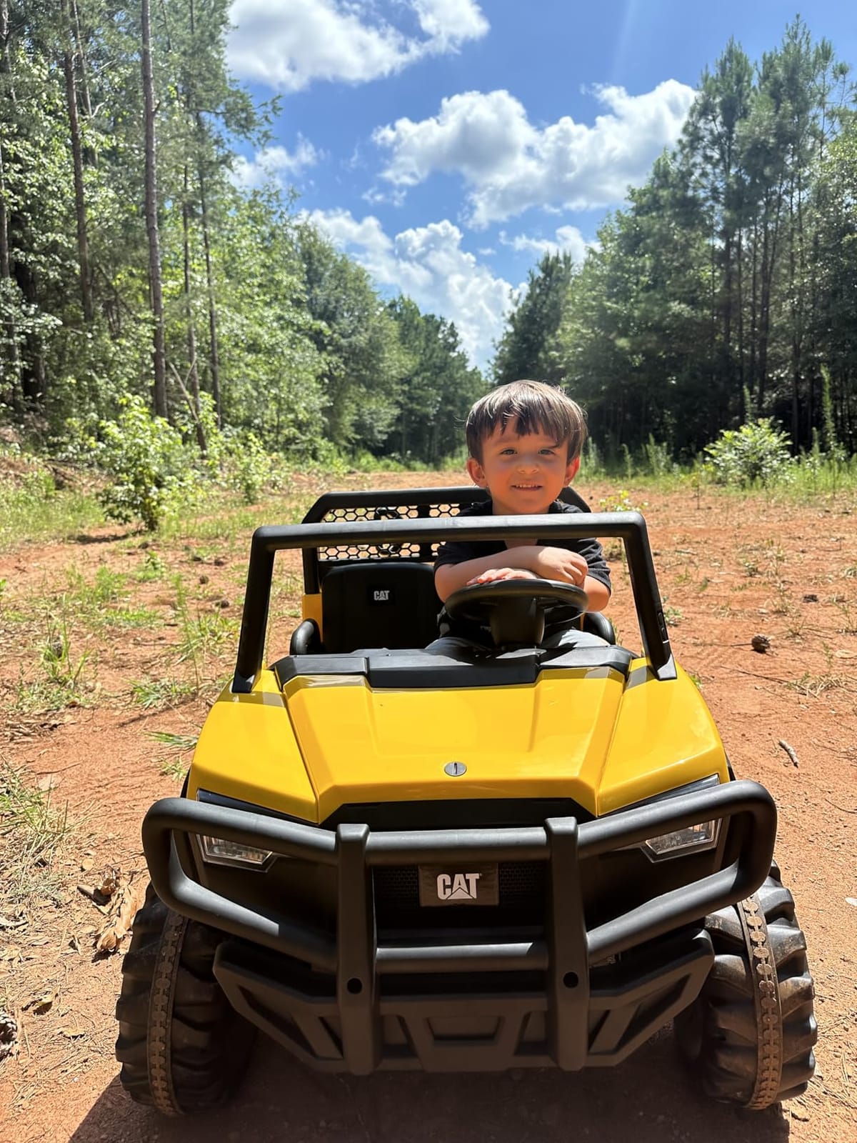 ANPABO Licensed Caterpillar 24V Ride On Toys with Dump Bed and Shovel | 2 seater ride on dump truck, remote control, 4x100w motors, up to 5mph, rear shock absorbers, bluetooth, gift for kids 3-6 customer photo 2