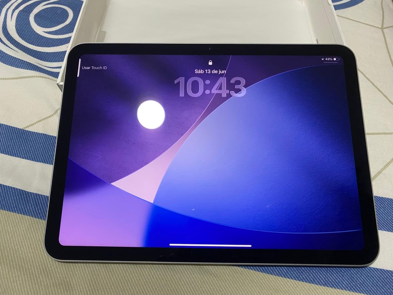 Apple iPad 11-inch: A16 chip, 11-inch Model, Liquid Retina Display, 256GB, Wi-Fi 6, 12MP Front/12MP Back Camera, Touch ID, All-Day Battery Life - Blue customer photo 1