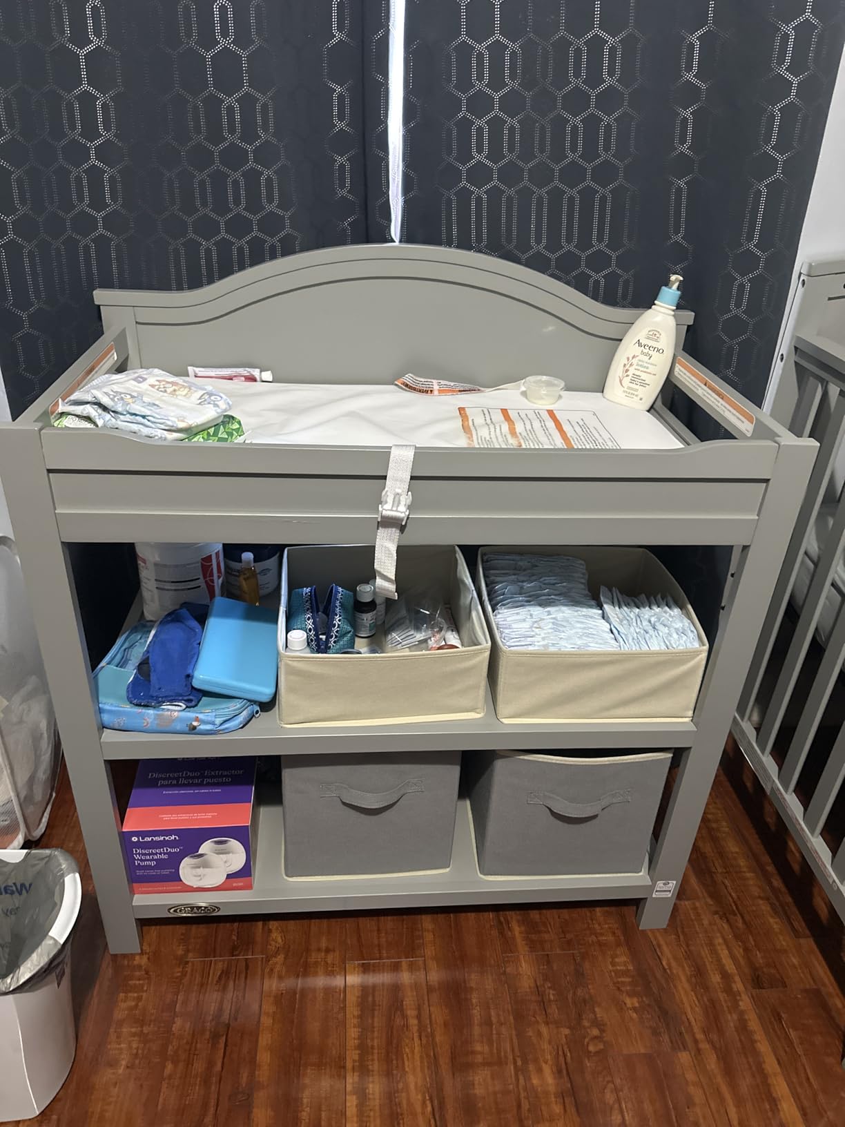 Graco Story Changing Table with Water-Resistant Pad, Driftwood customer photo 1